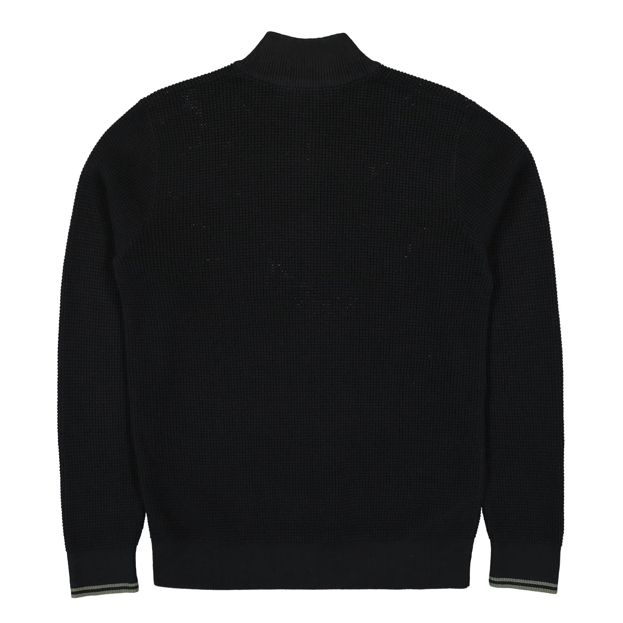 Waffle Stitch Half Zip Jumper - Image 2