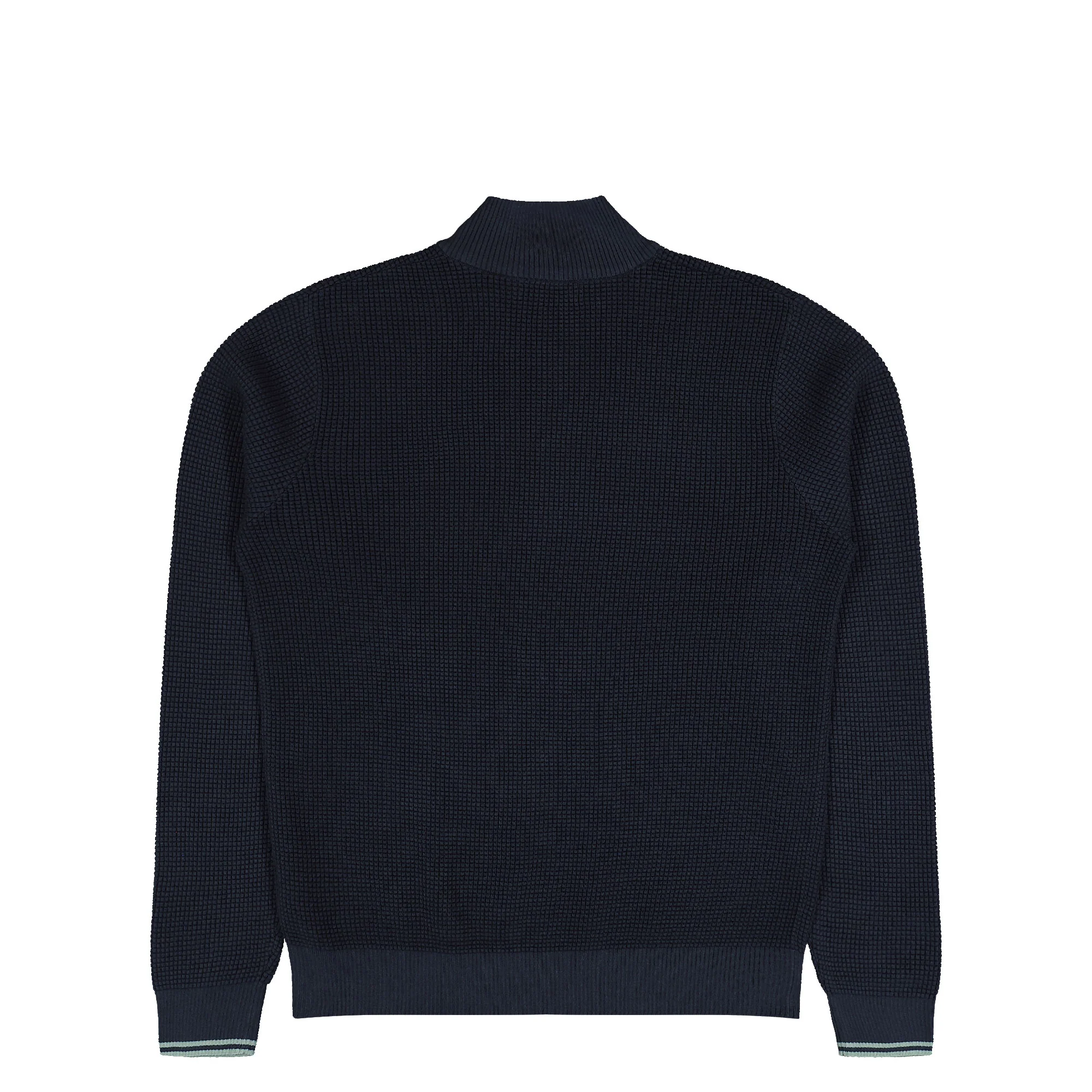 Waffle Stitch Half Zip Jumper - Image 2