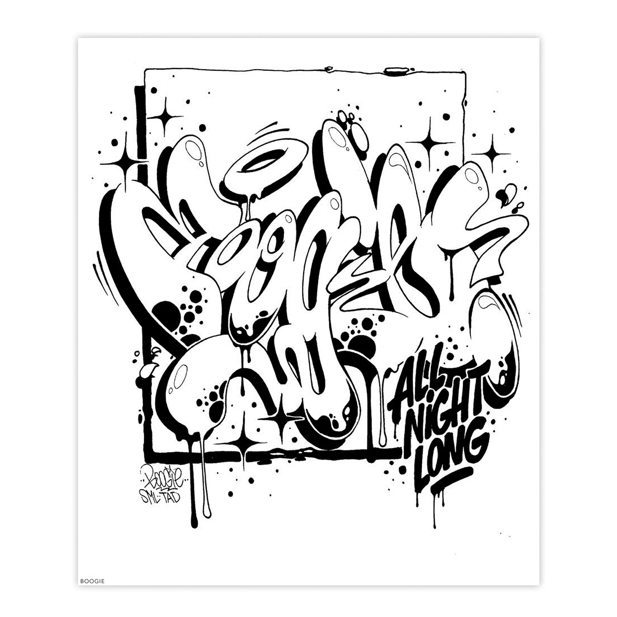 Graffiti Style Coloring Book - Image 2