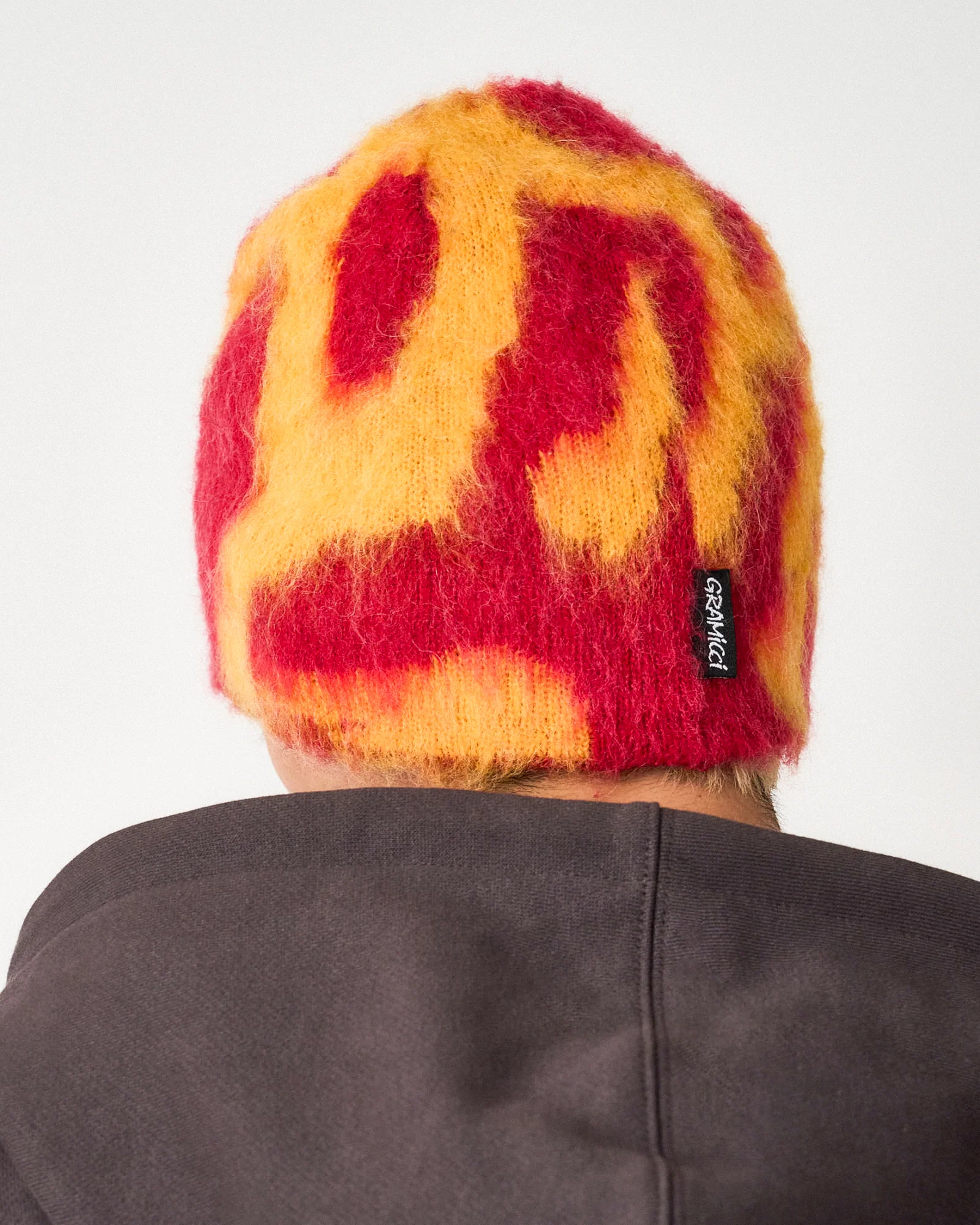 Mohair Burly Runningman Beanie - Image 3