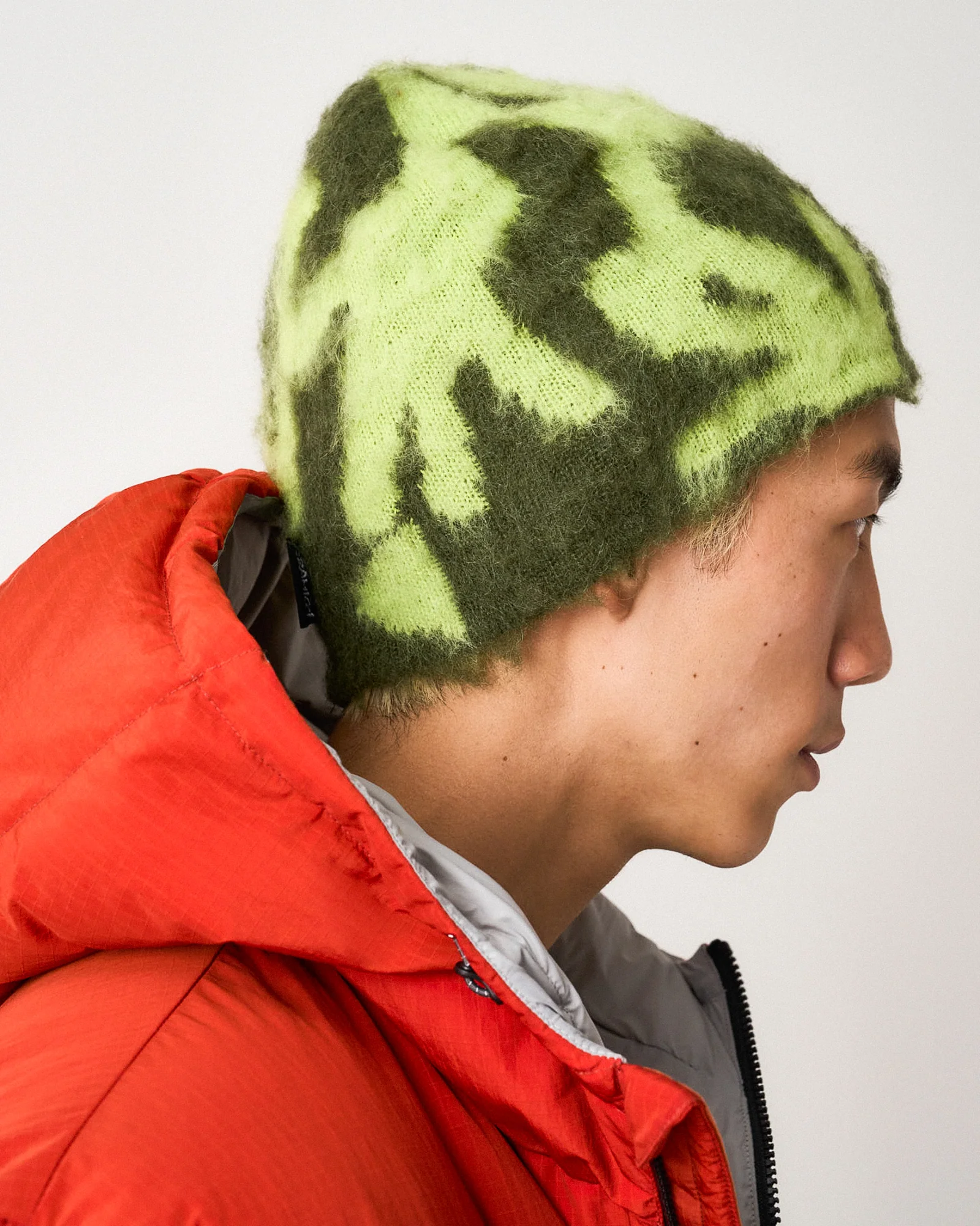 Mohair Burly Runningman Beanie - Image 3