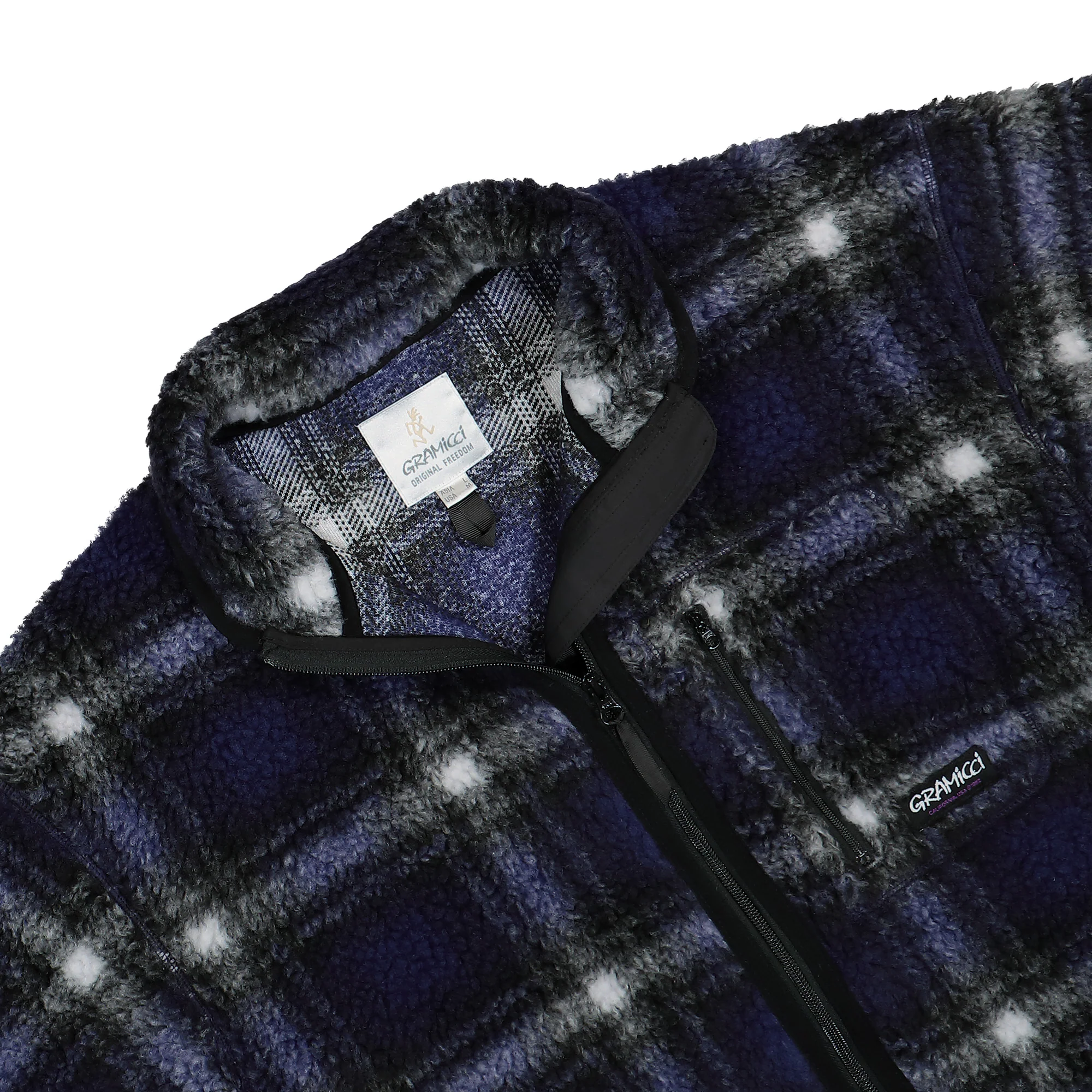 Shadow Plaid Sherpa Jacket - Image 3