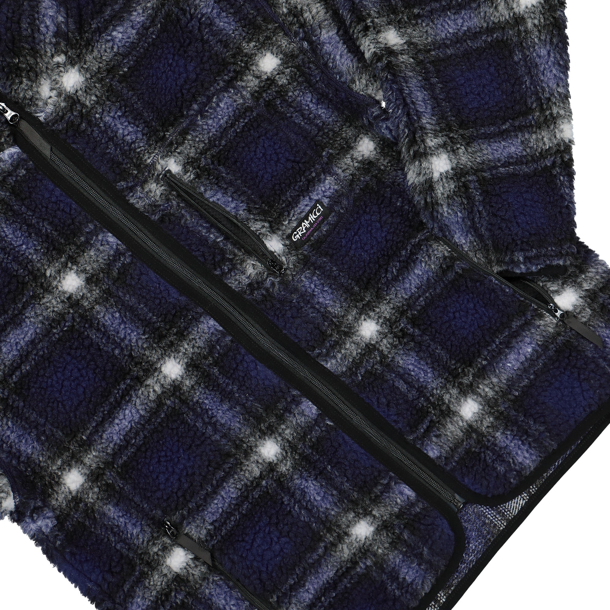 Shadow Plaid Sherpa Jacket - Image 4