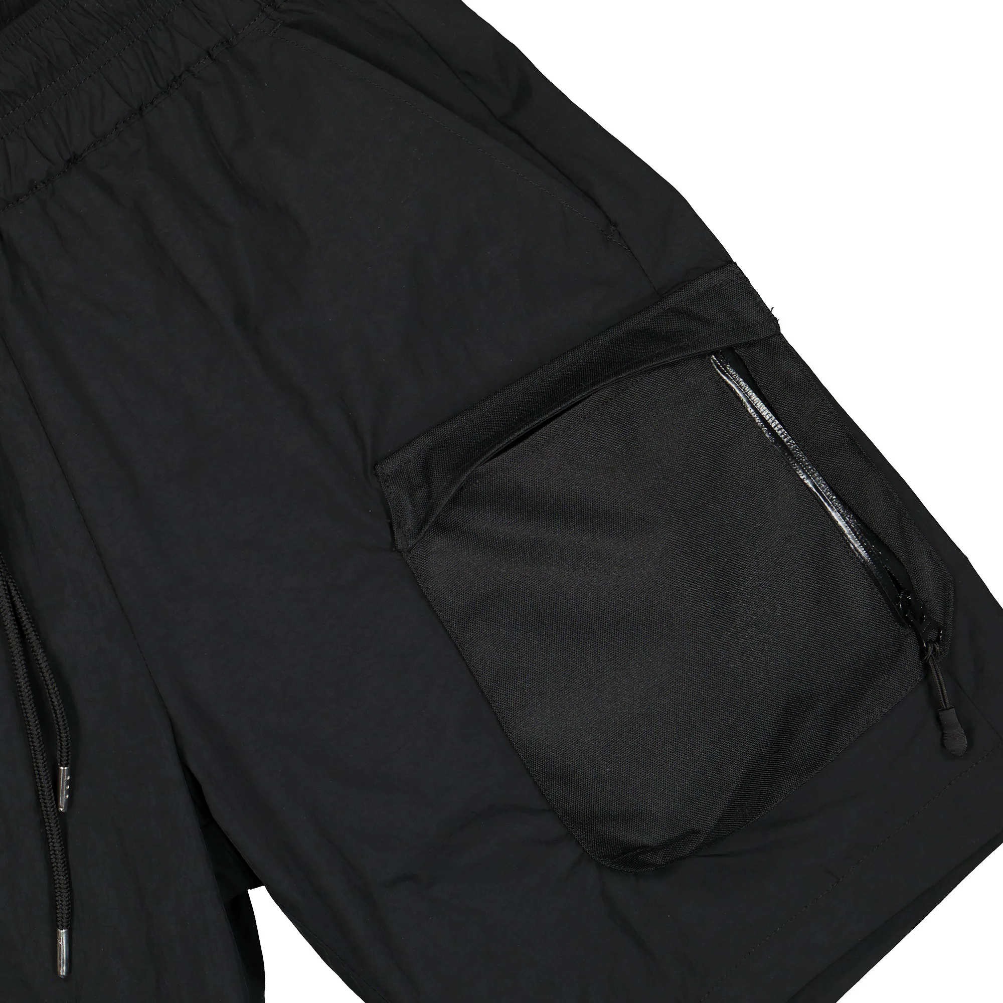 high shrunk nylon cargo shorts - Image 4