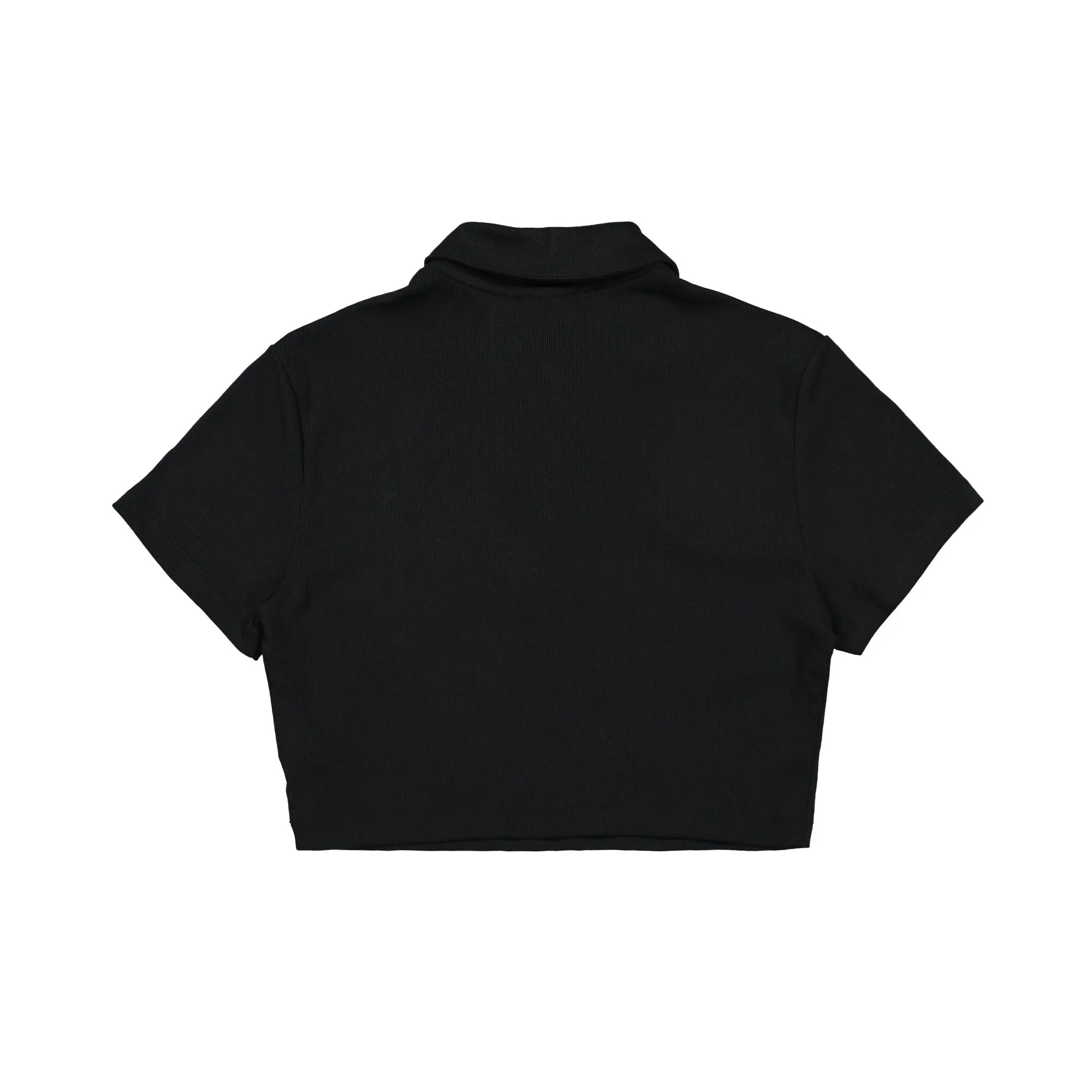 W Cropped Ribbed Polo - Image 2