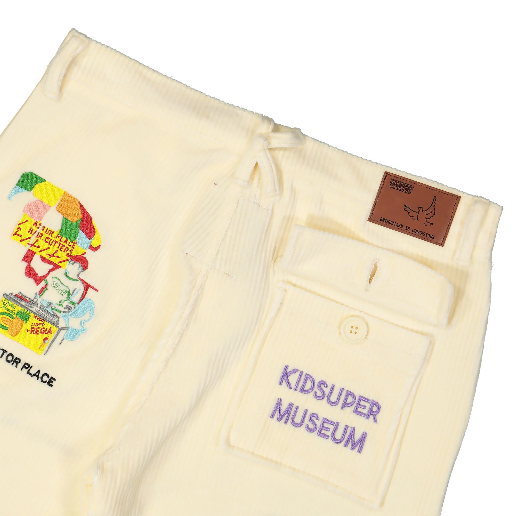 Museum Embroidered Cord Pants - Image 5