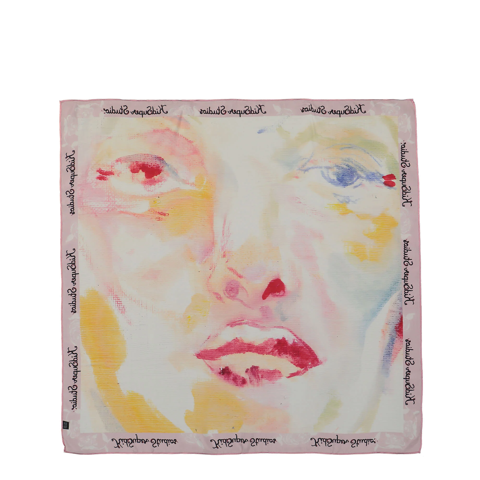 Painted Face Silk Scarf - Image 2