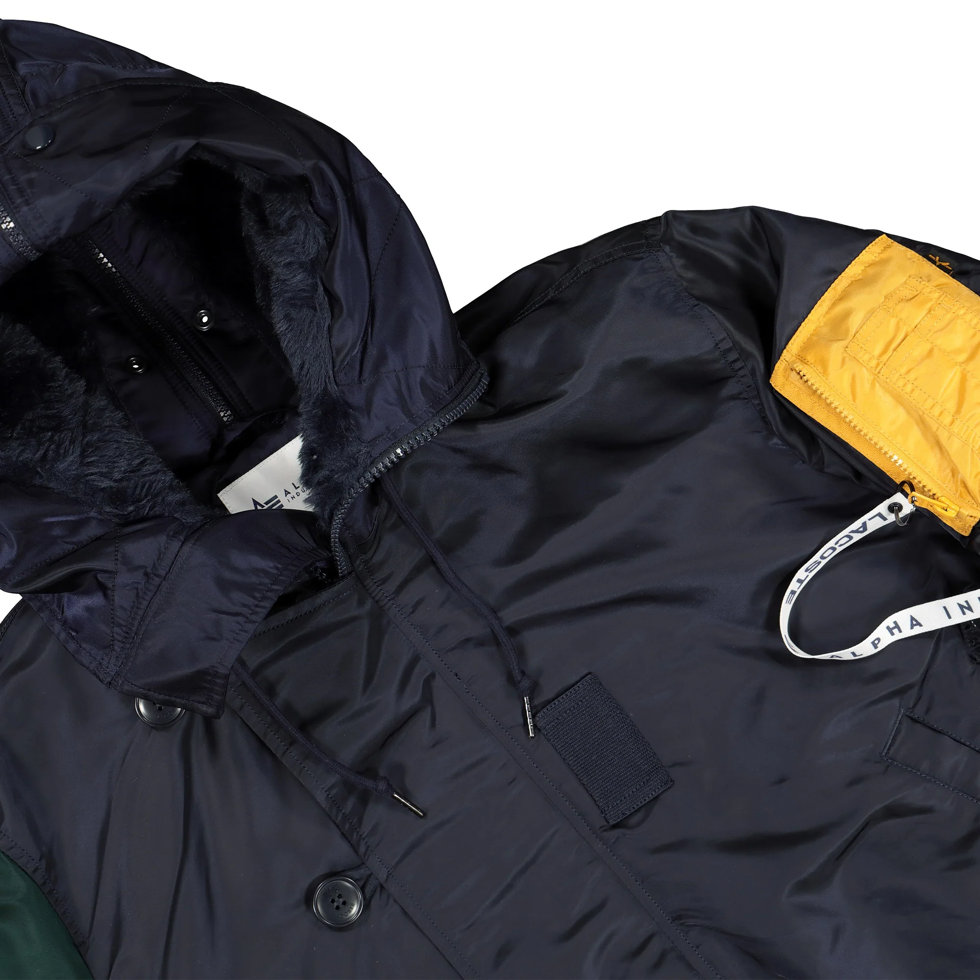 Alpha Industries x Lacoste Colourblock Bomber - Image 4