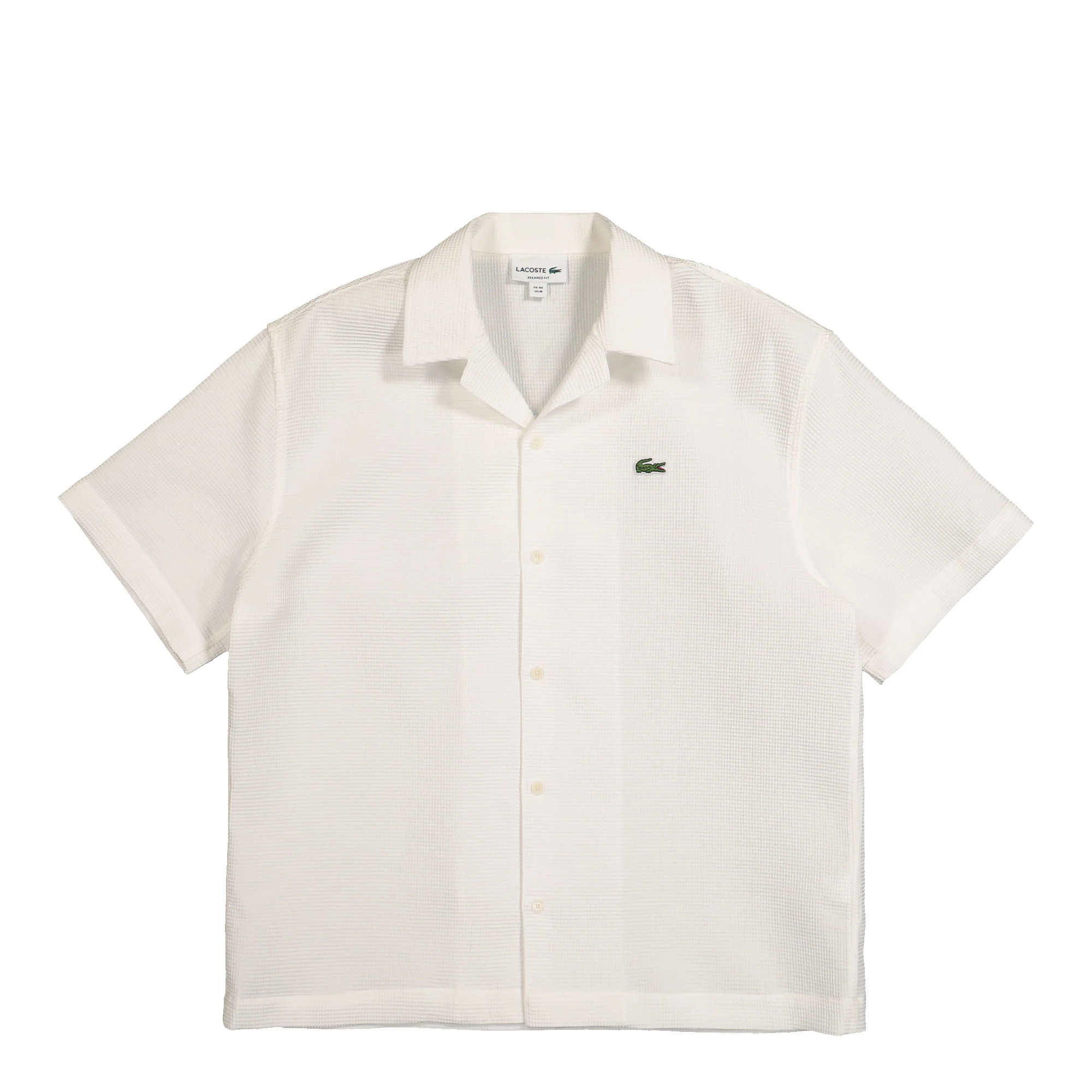 Relaxed Fit Shirt With Structured Waffle Look