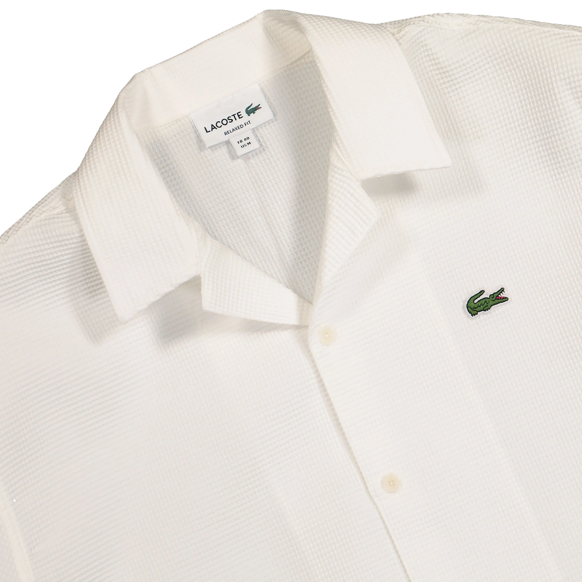 Relaxed Fit Shirt With Structured Waffle Look - Image 3