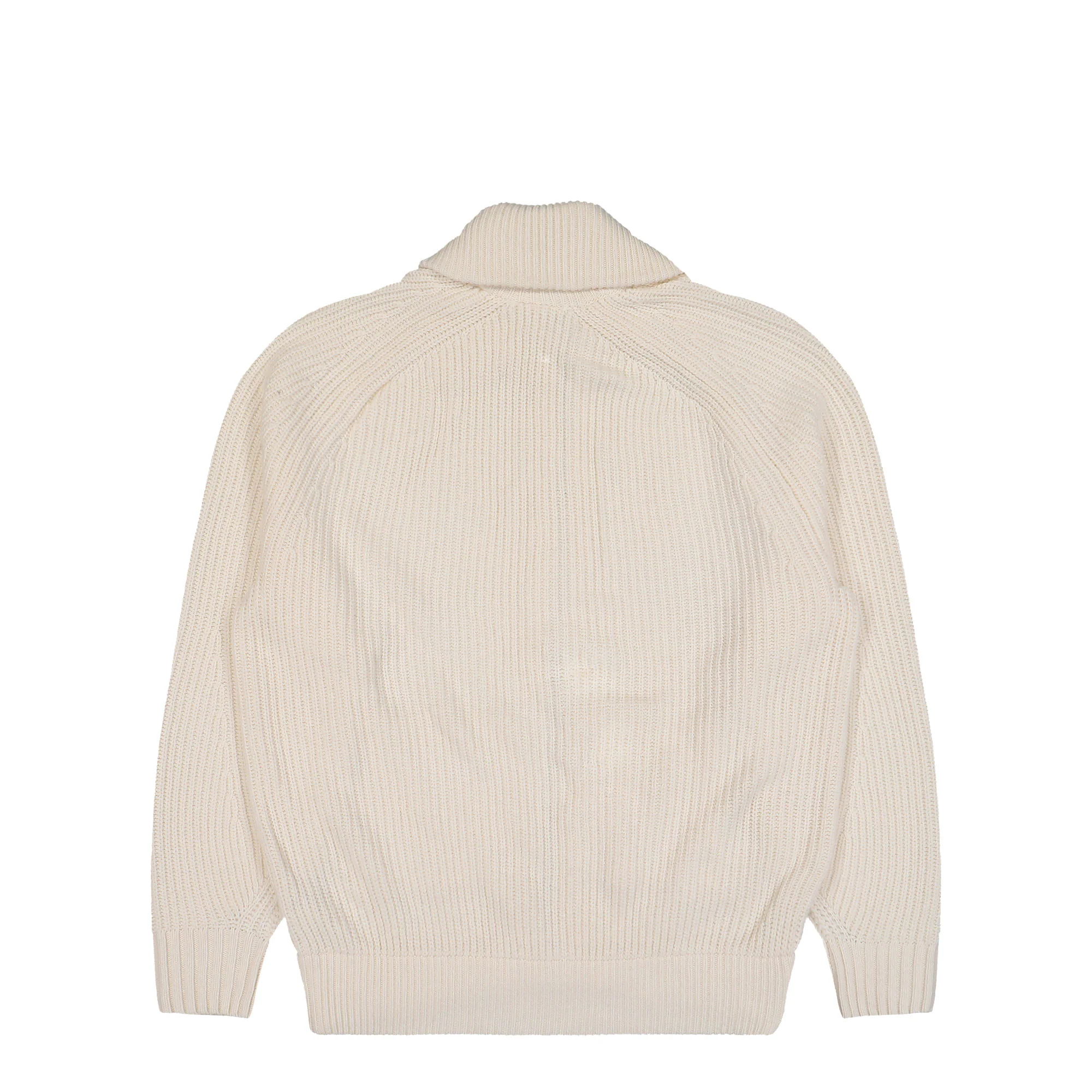 High Neck Full-Zip Heavy Wool Sweater - Image 2
