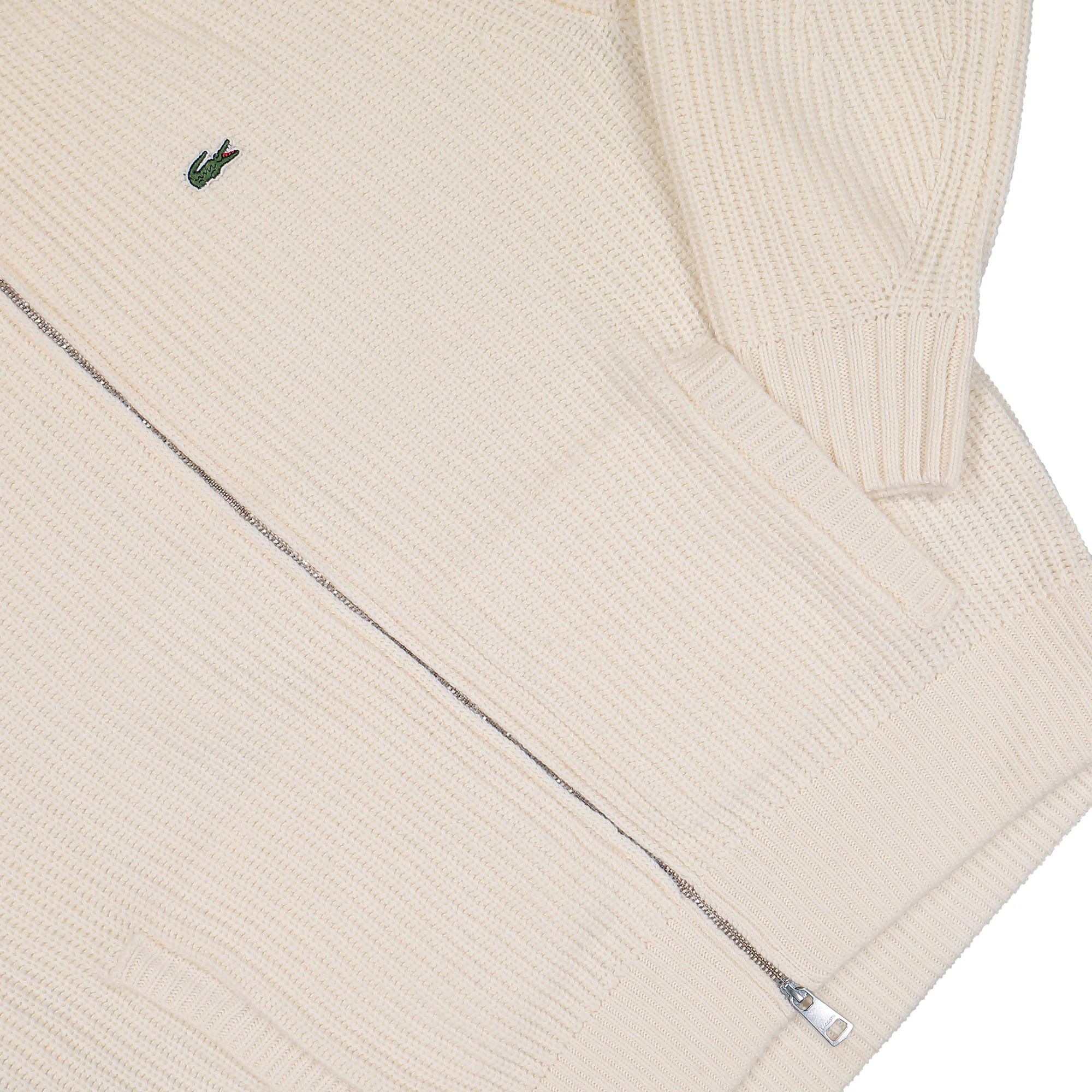High Neck Full-Zip Heavy Wool Sweater - Image 4