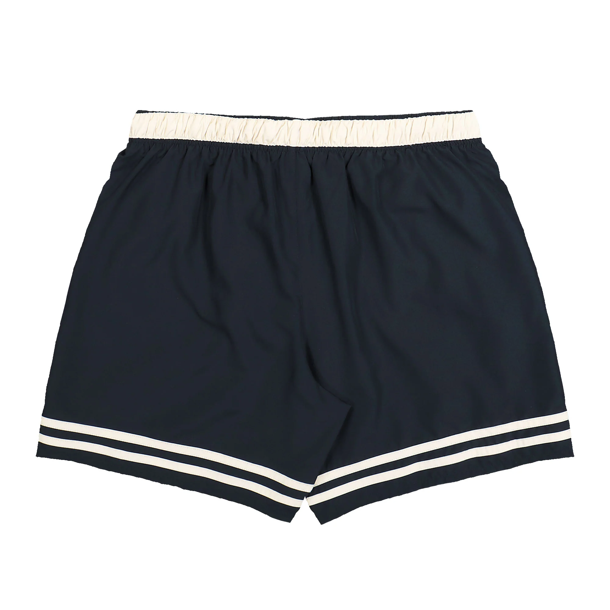 Mid Length Swim Trunks With Contrasting Stripes - Image 2
