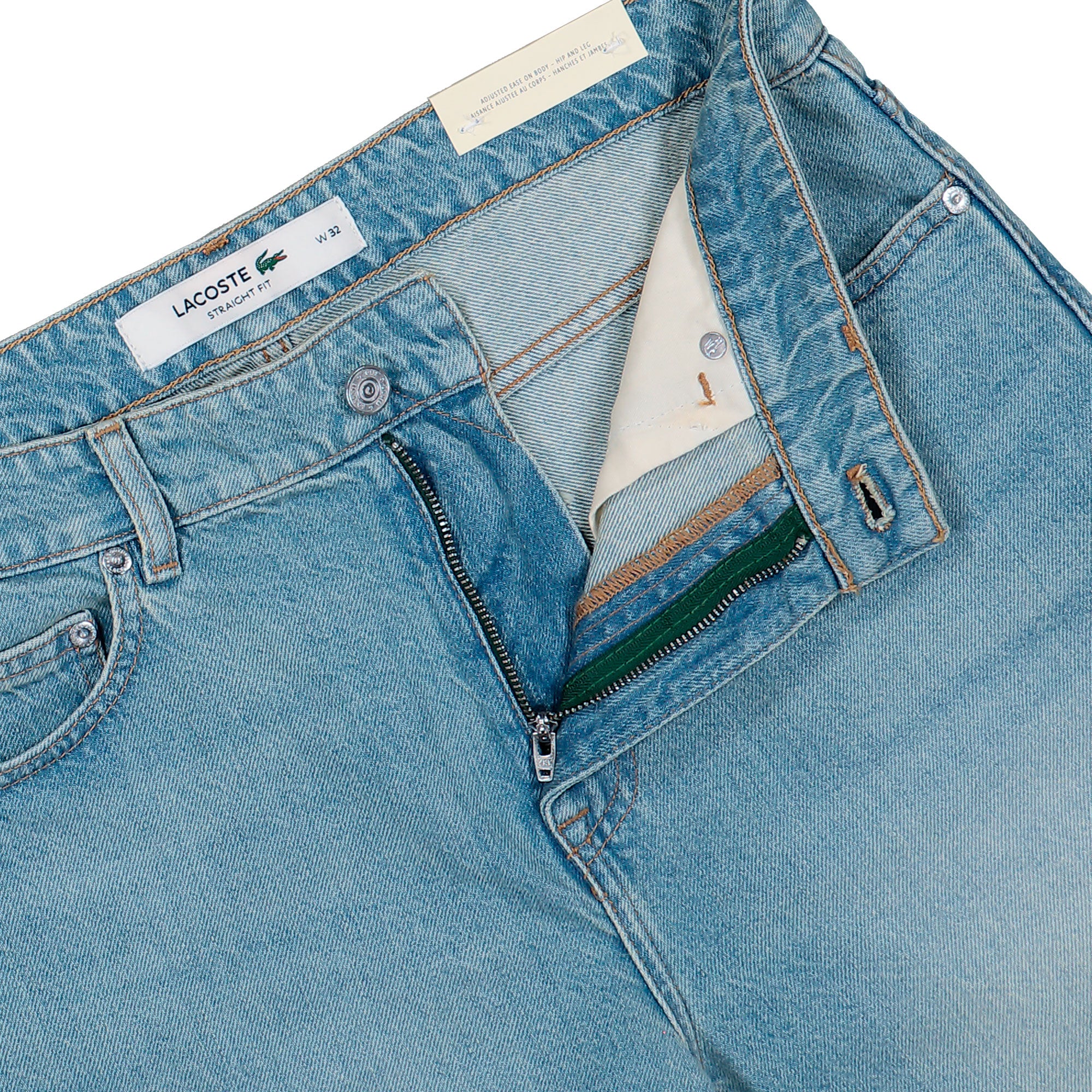 Straight Leg Cotton Denim Bermuda Shorts - Image 4