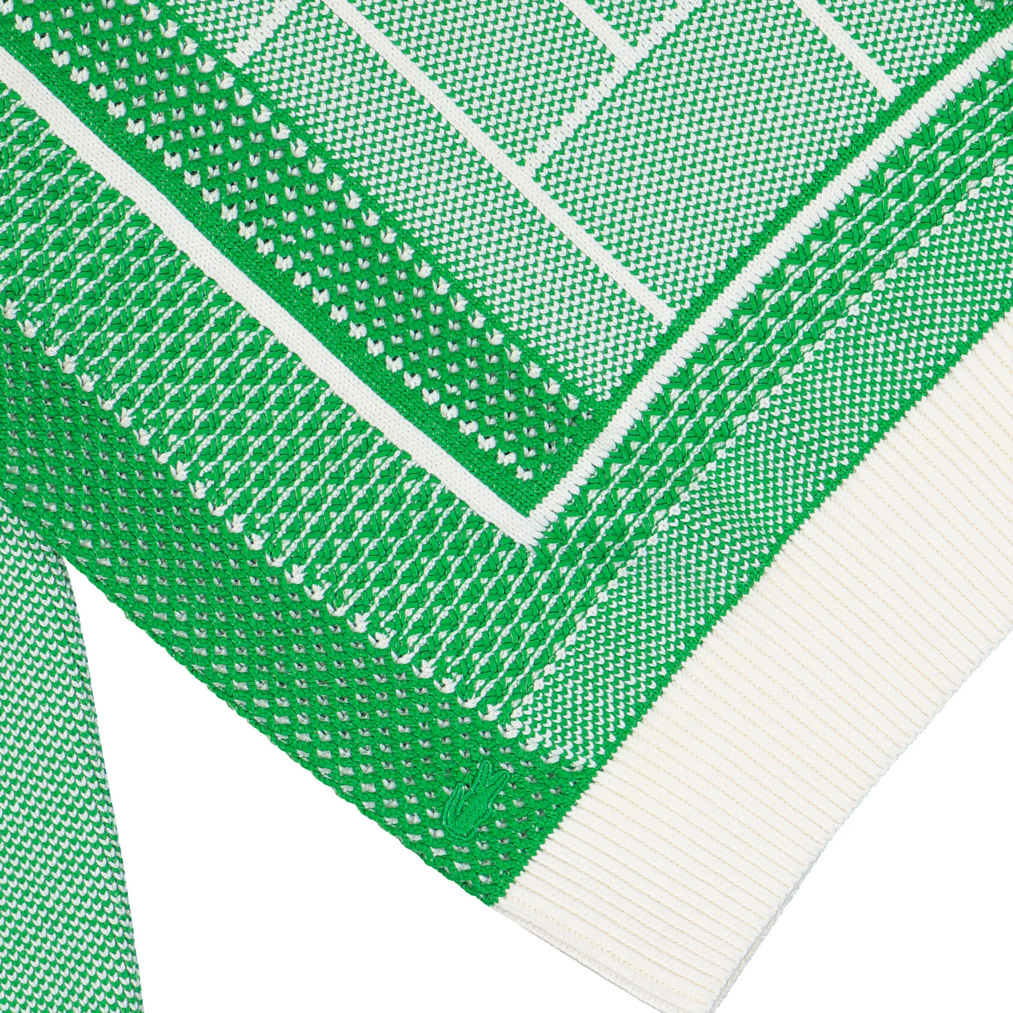 Tennis Court Jacquard Crew Neck Sweater - Image 4