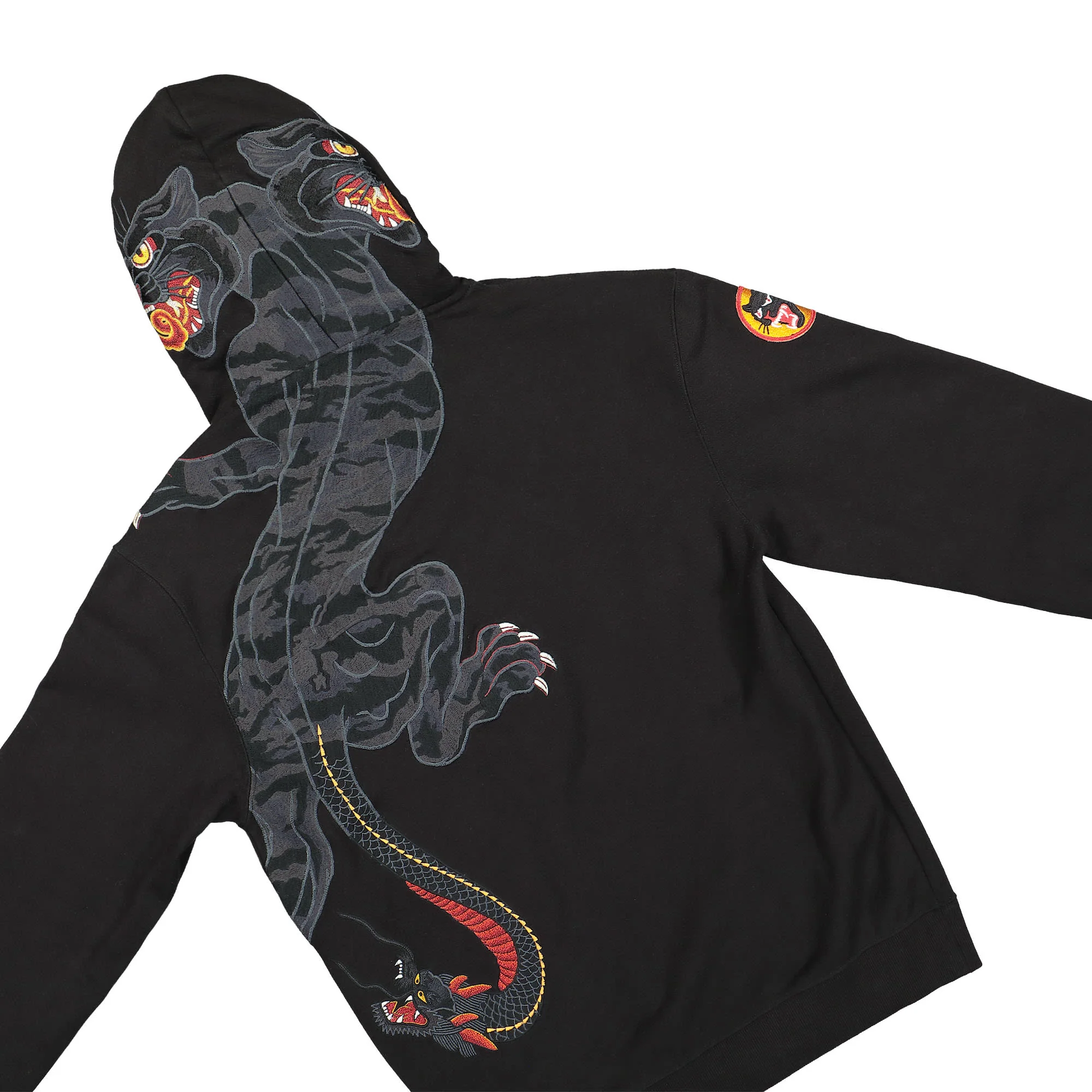 Two Headed Panther Hooded Sweat - Image 5