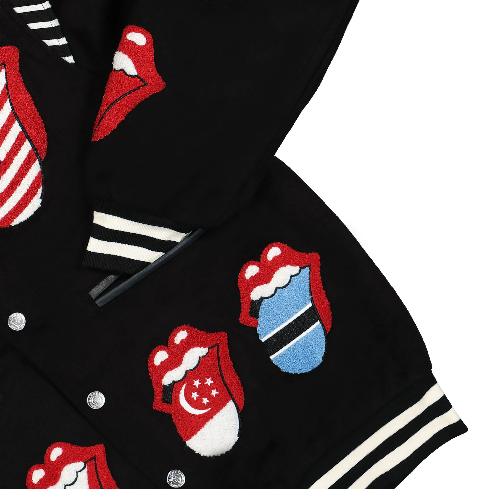 Rolling Stones x Market World Flag Varsity Jacket - Image 4