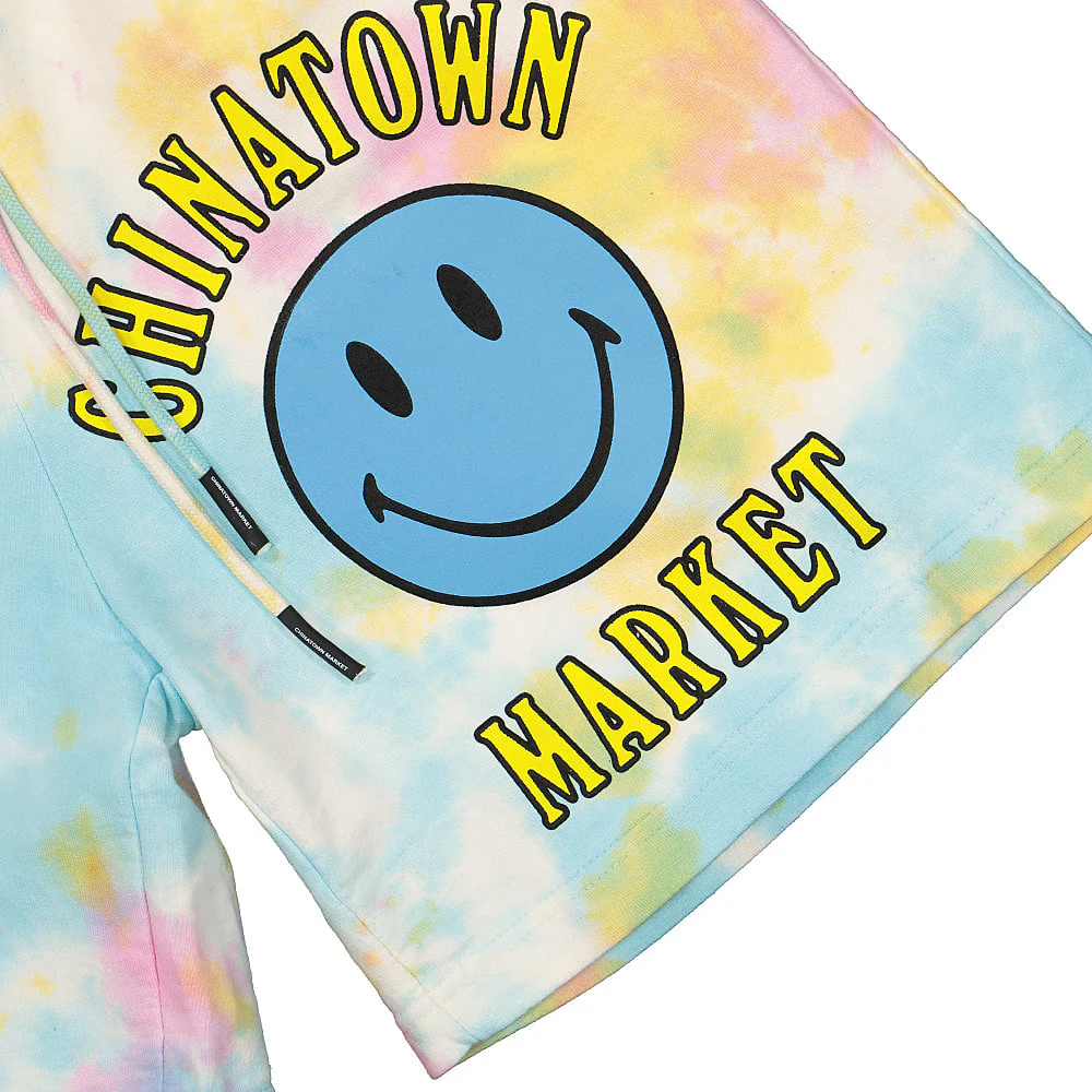 Smiley Multi Sweatshort Tie Dye - Image 3