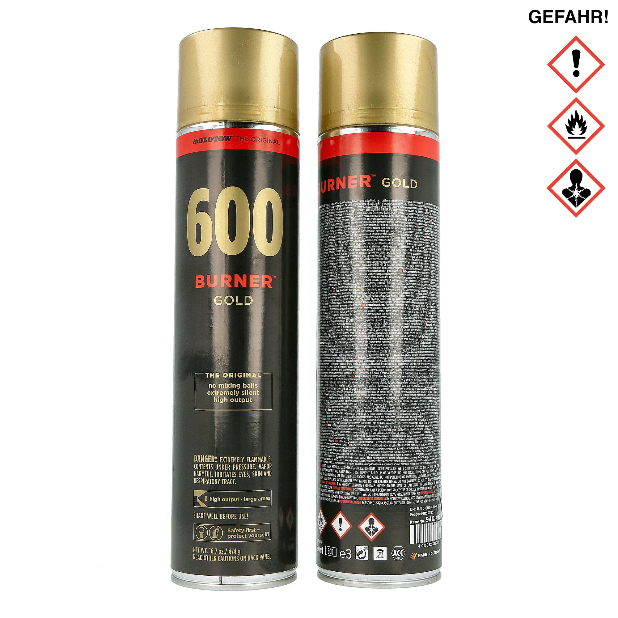 burner gold 600 ml