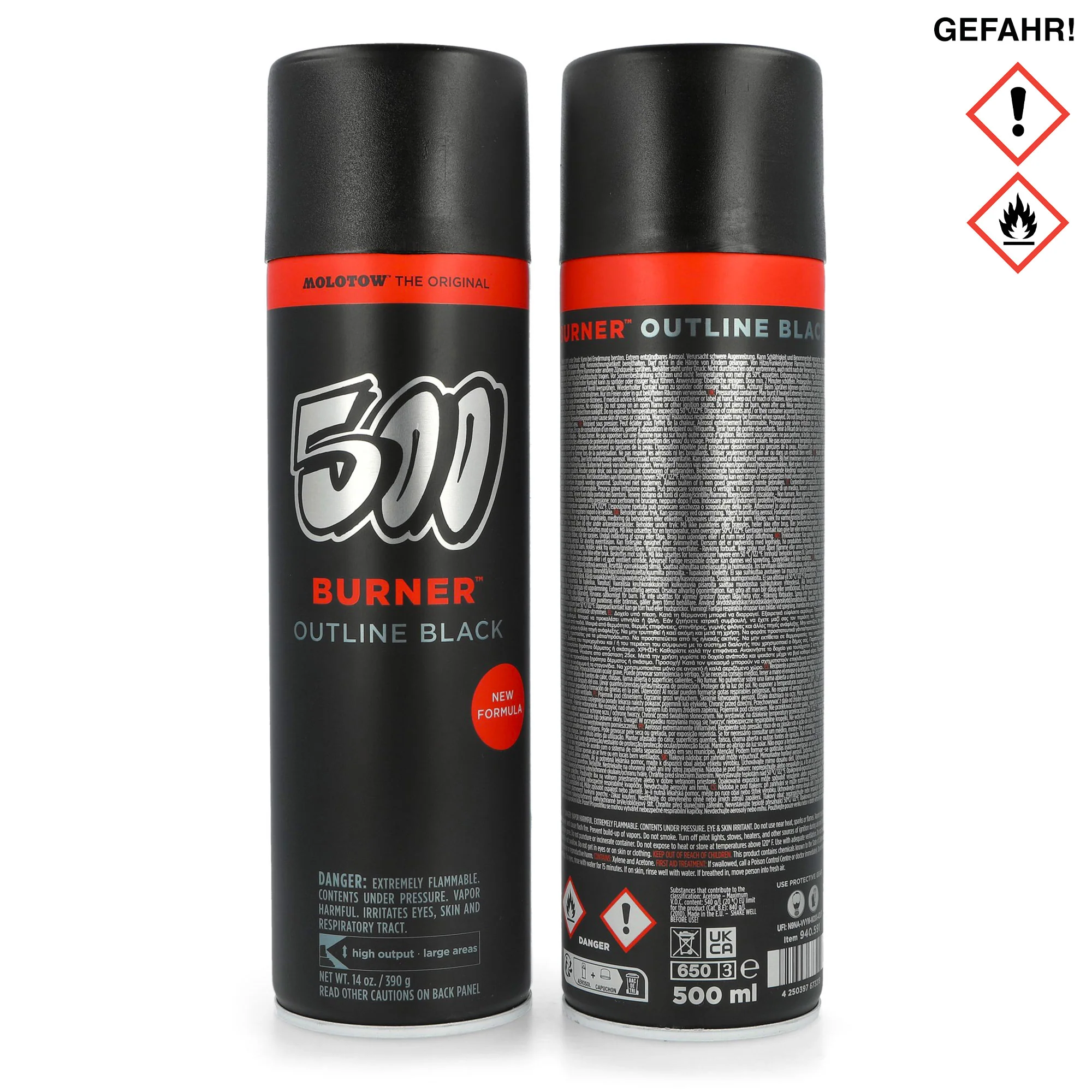 Burner Outline Black 500 ml