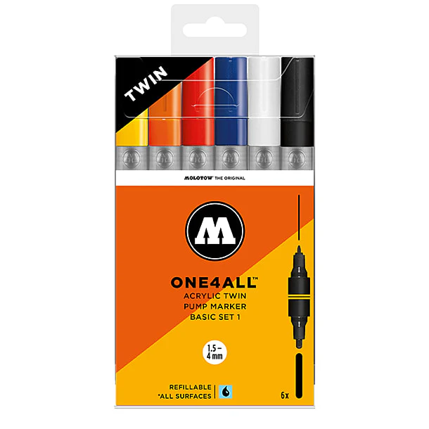 one4all acrylic twin basic-set 1