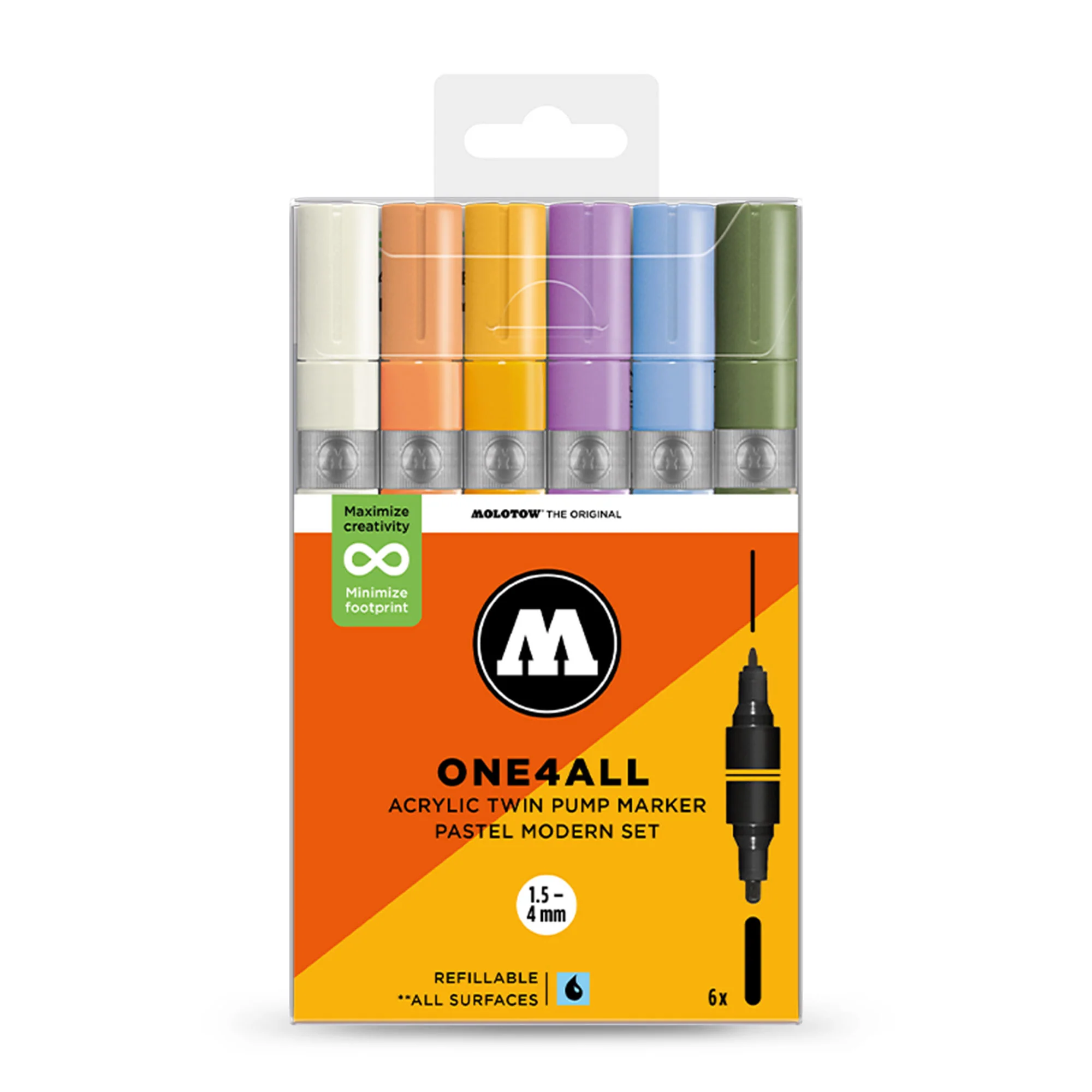 ONE4ALL Acrylic Twin Pastel Modern Set