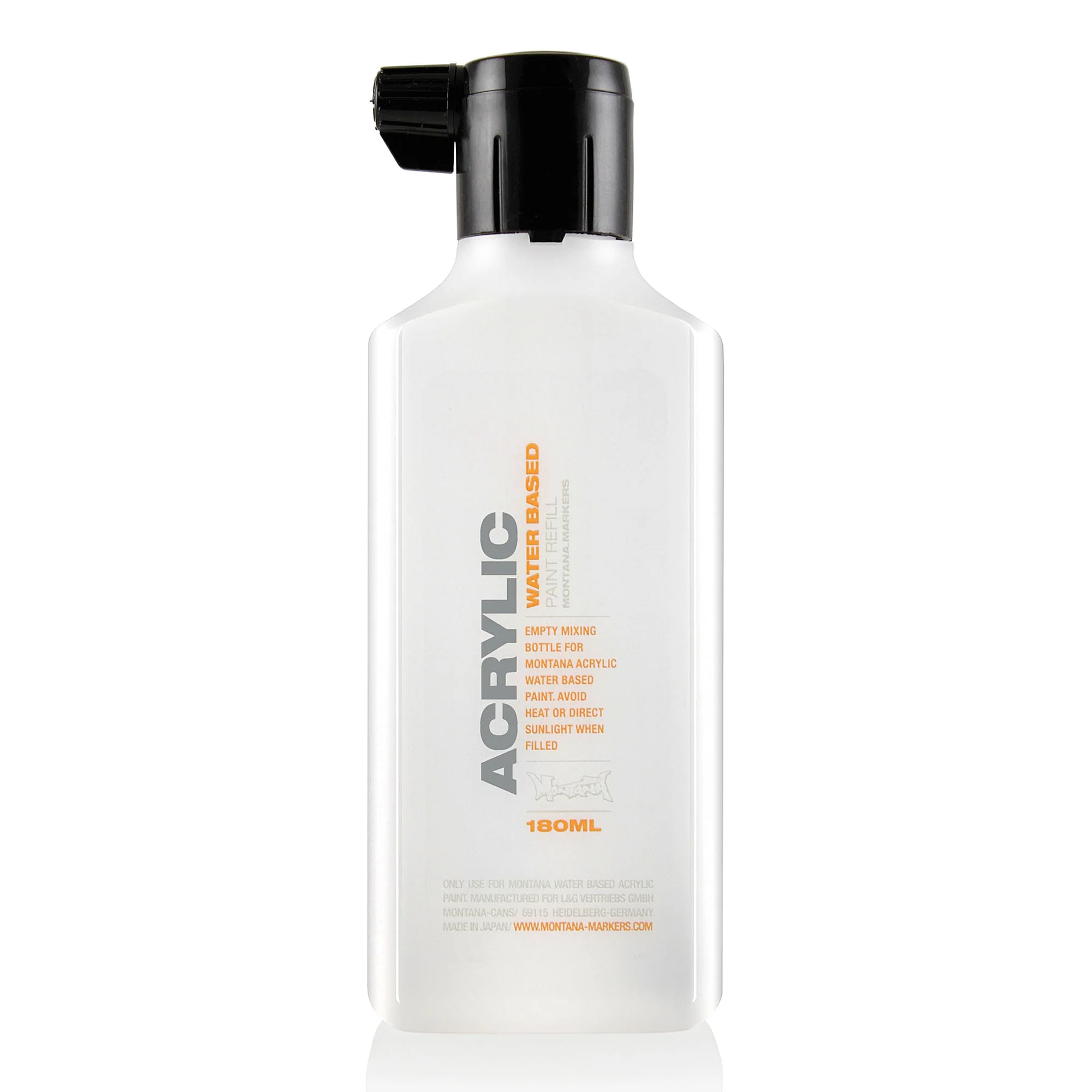 acrylic empty bottle 180 ml