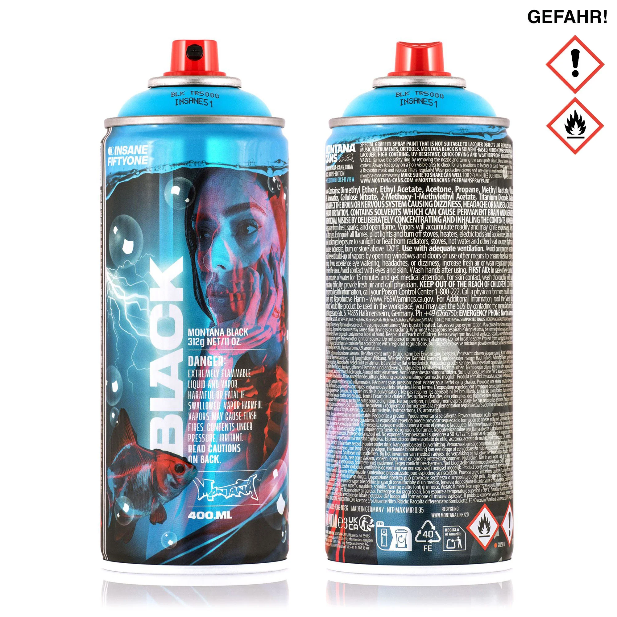 Black NC 400 ml Ltd. Artist Edition #28 - Insane 51