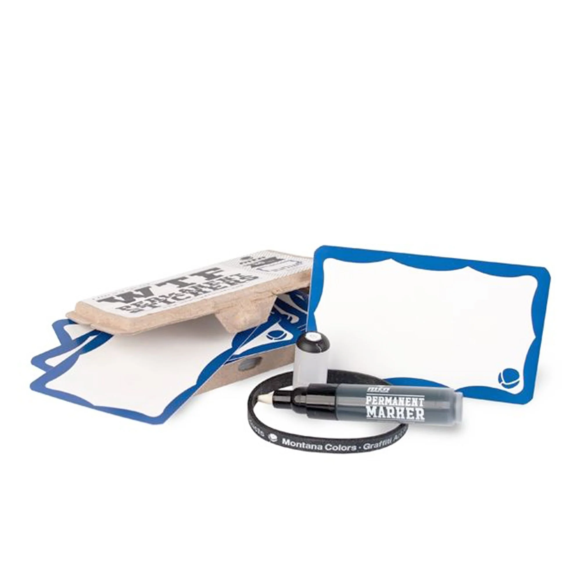 wtf permanent sticker set - blue frame - Image 3
