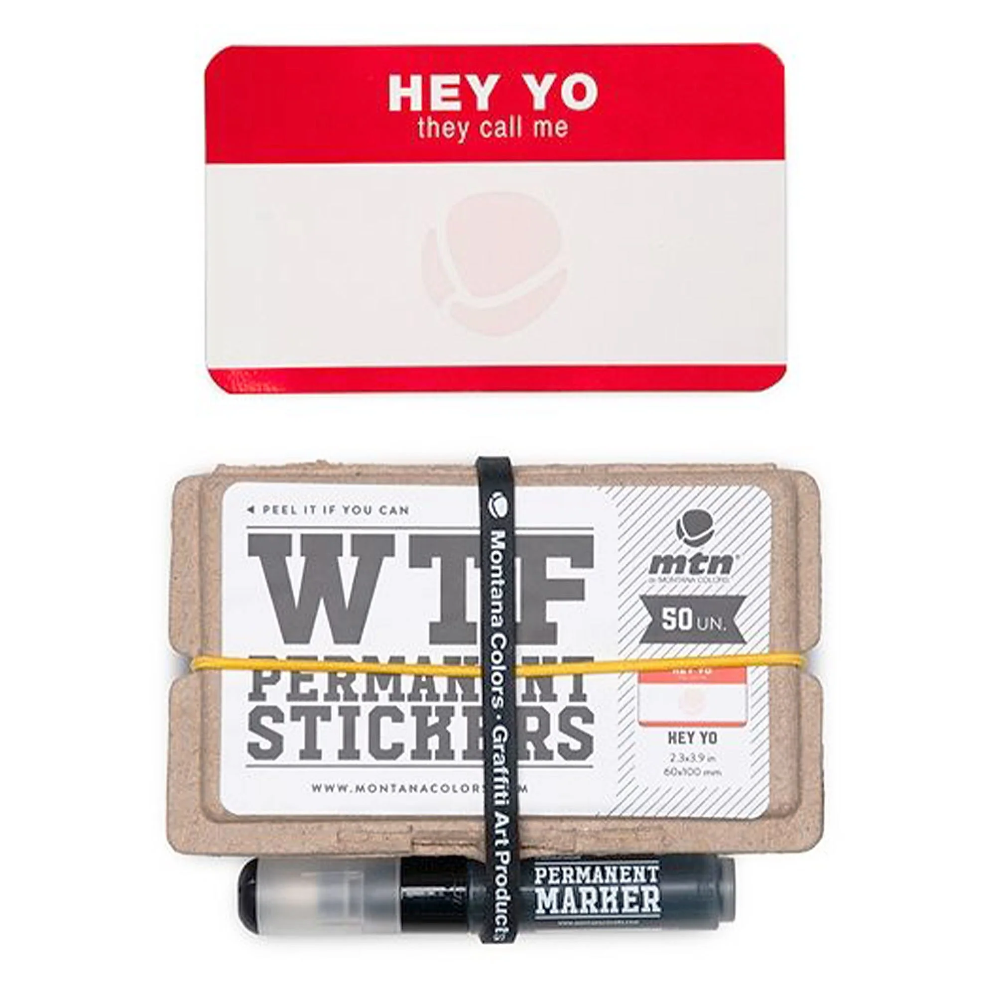 wtf permanent sticker set - hey yo - Image 2