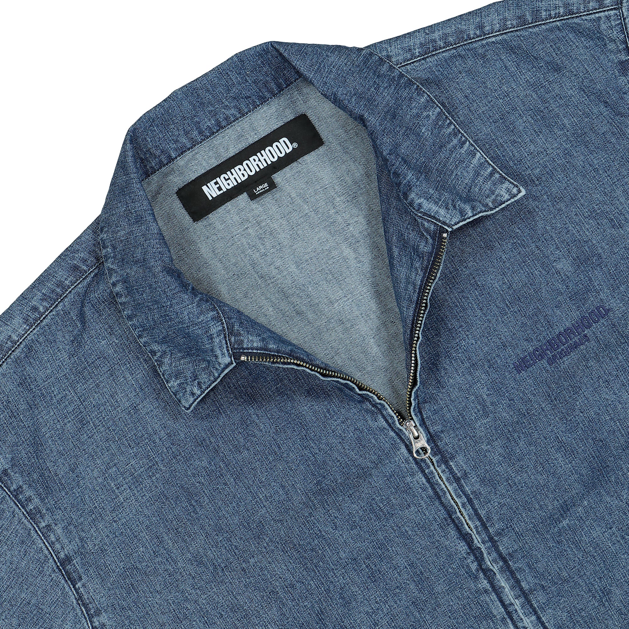 Denim Zip Work Jacket - Image 3