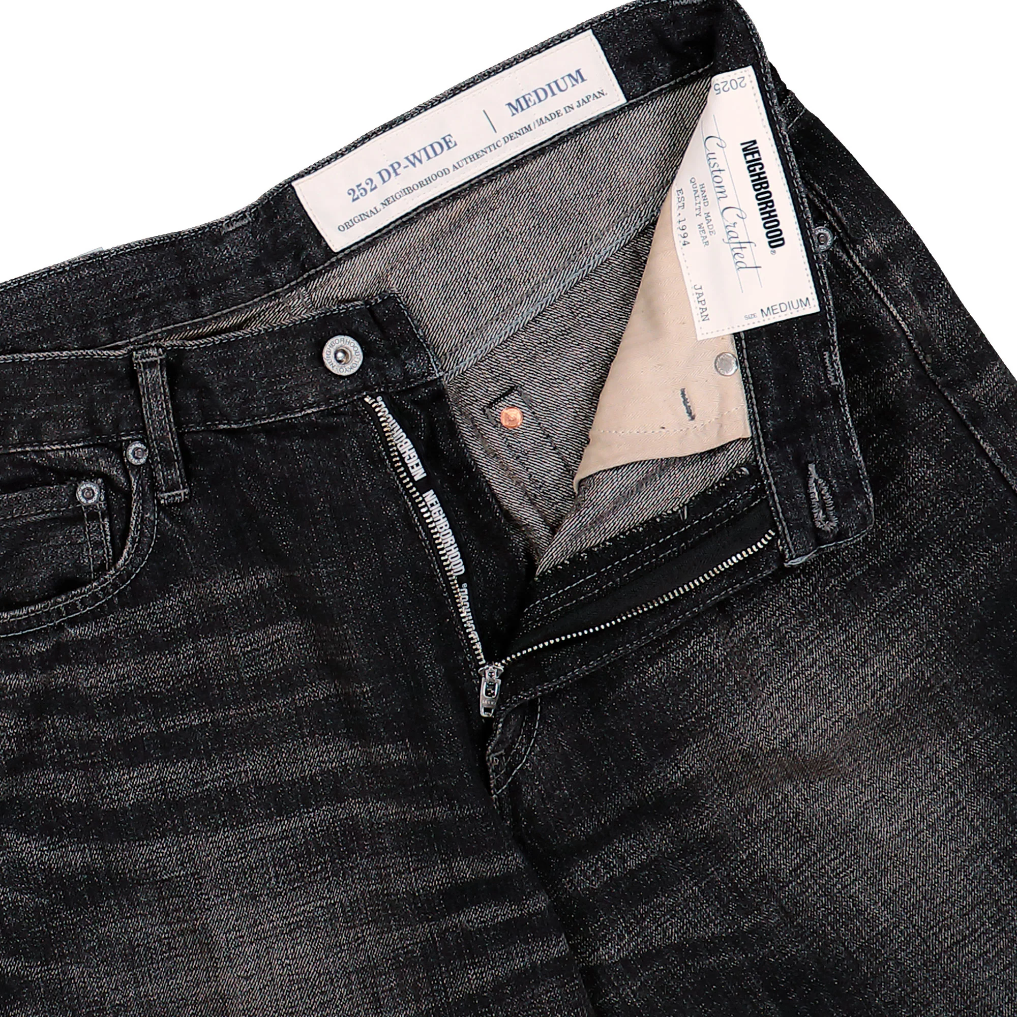 Washed Denim DP Wide Pants - Image 4