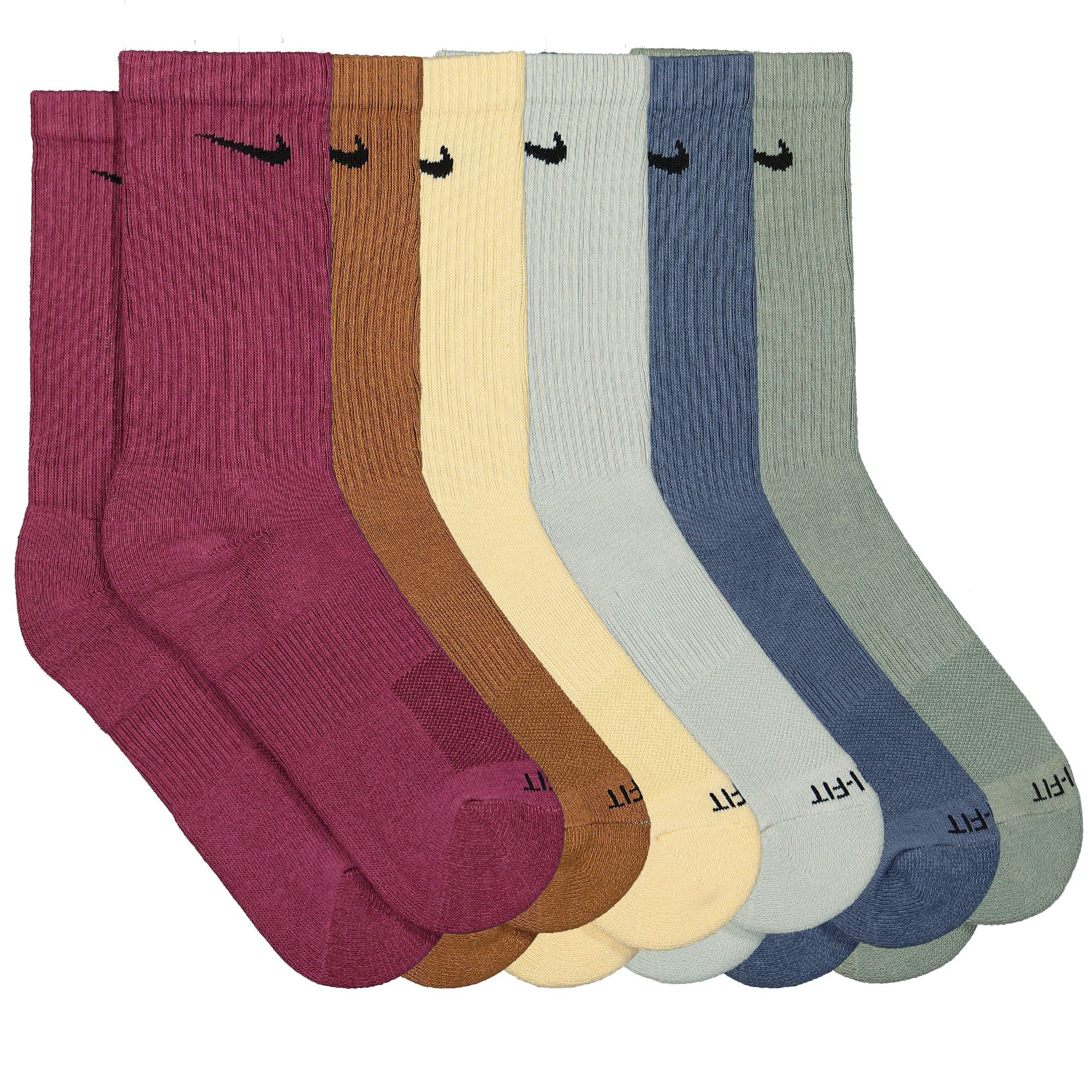 Everyday Plus Cushioned Crew Socks 6 Pair - Image 2