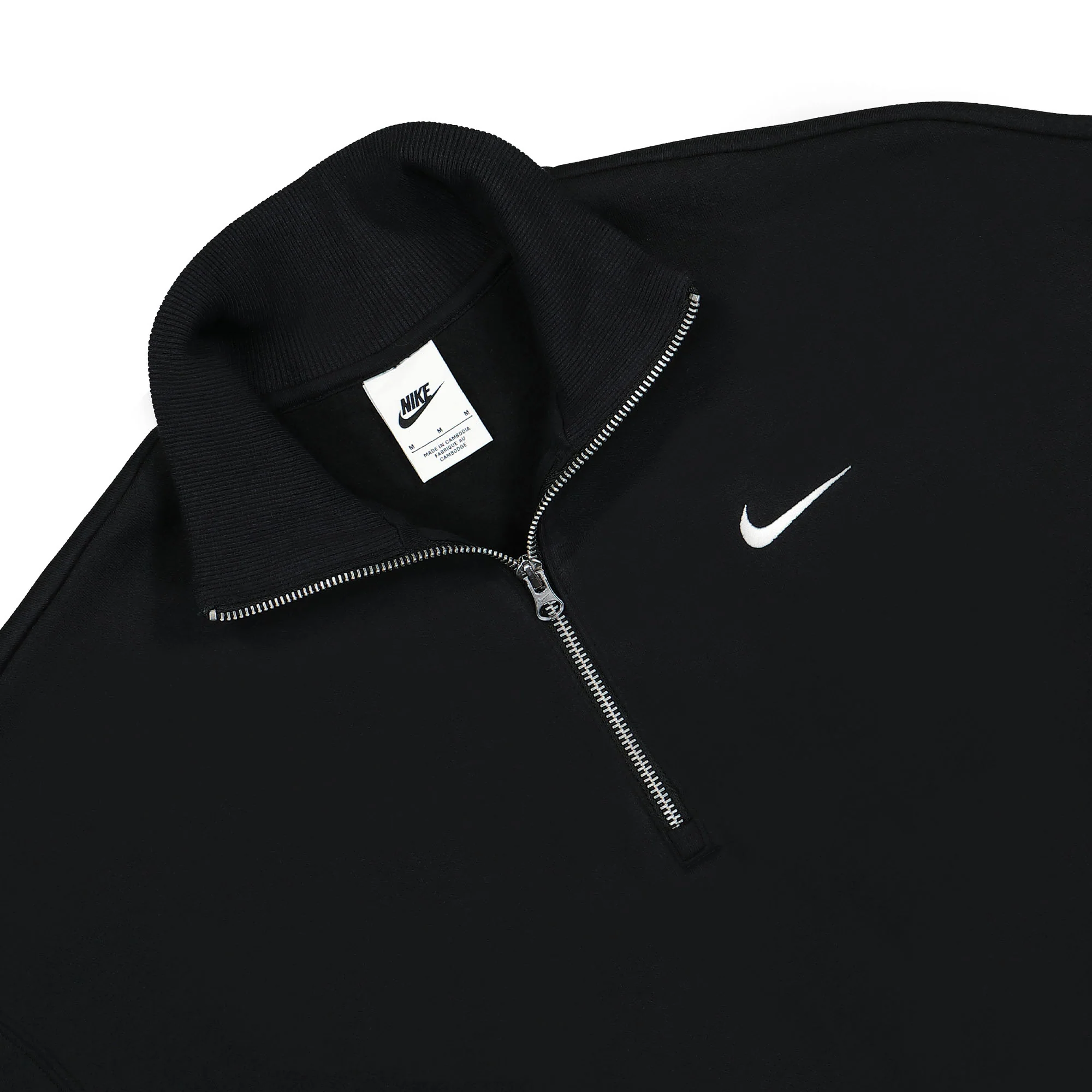 W Phoenix Fleece Oversized 1/2-Zip Crop Sweatshirt - Image 3