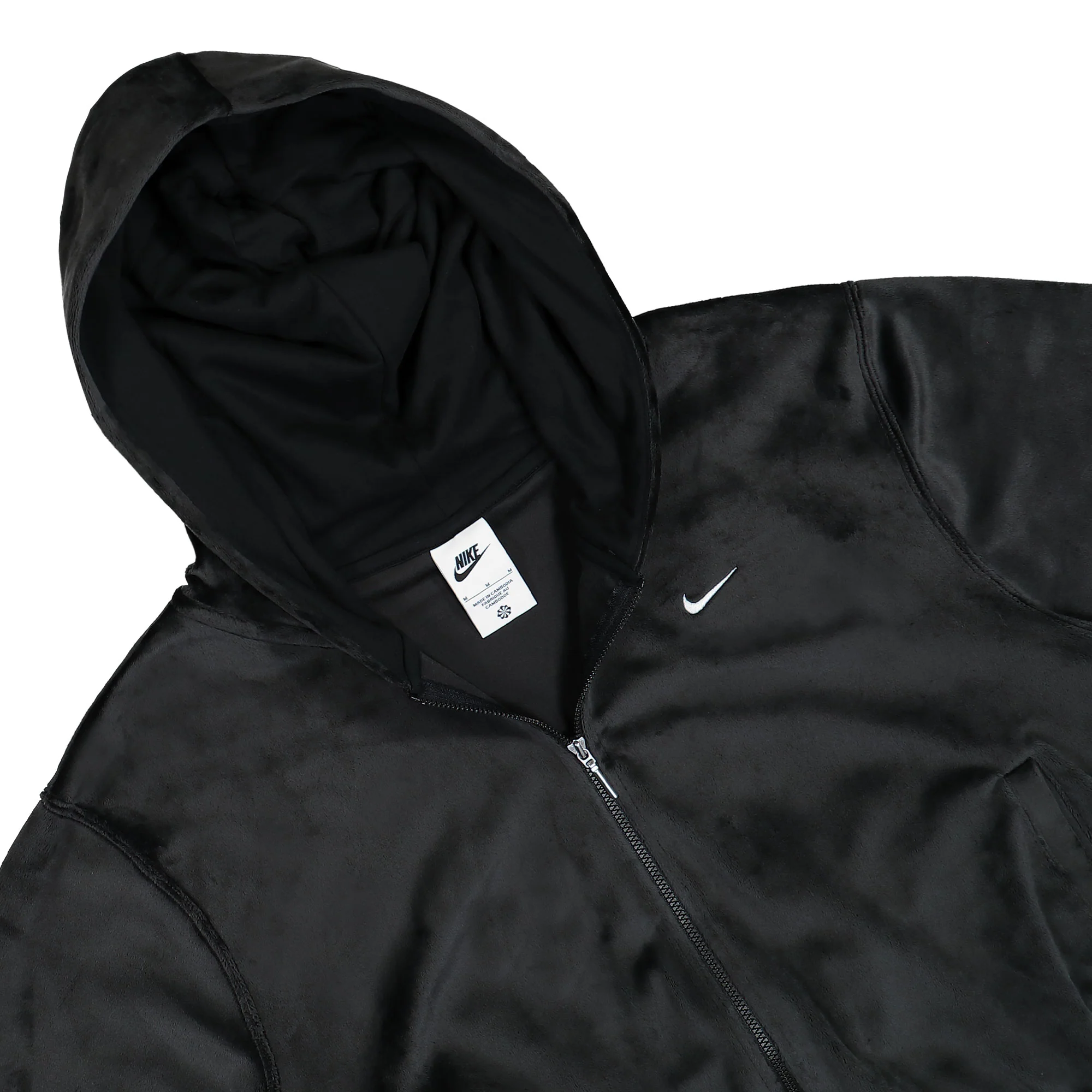 W Sportswear Chill Knit Loose Velour Full Zip Hoodie - Image 5