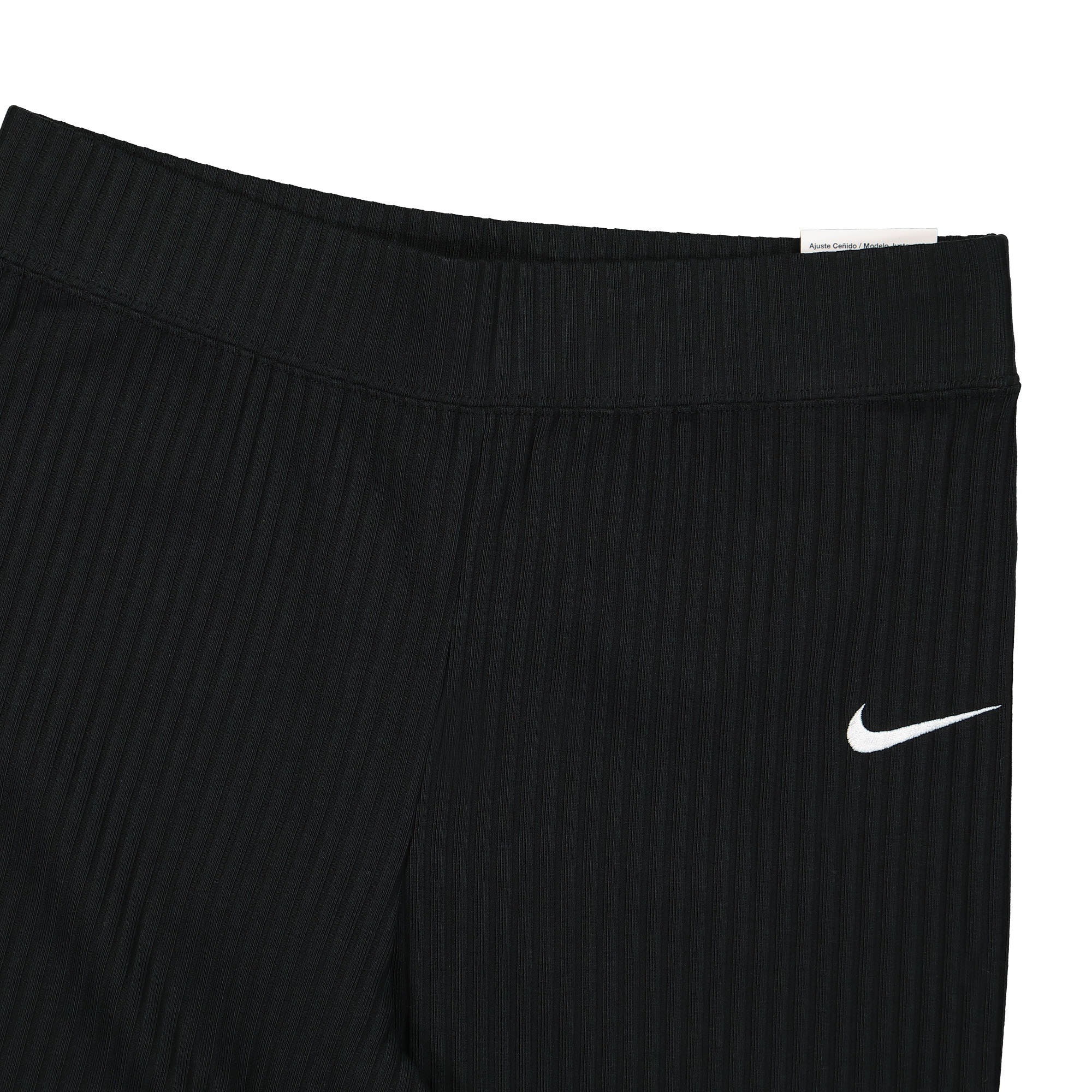 Wmns High Waisted Ribbed Jersey Pants - Image 4