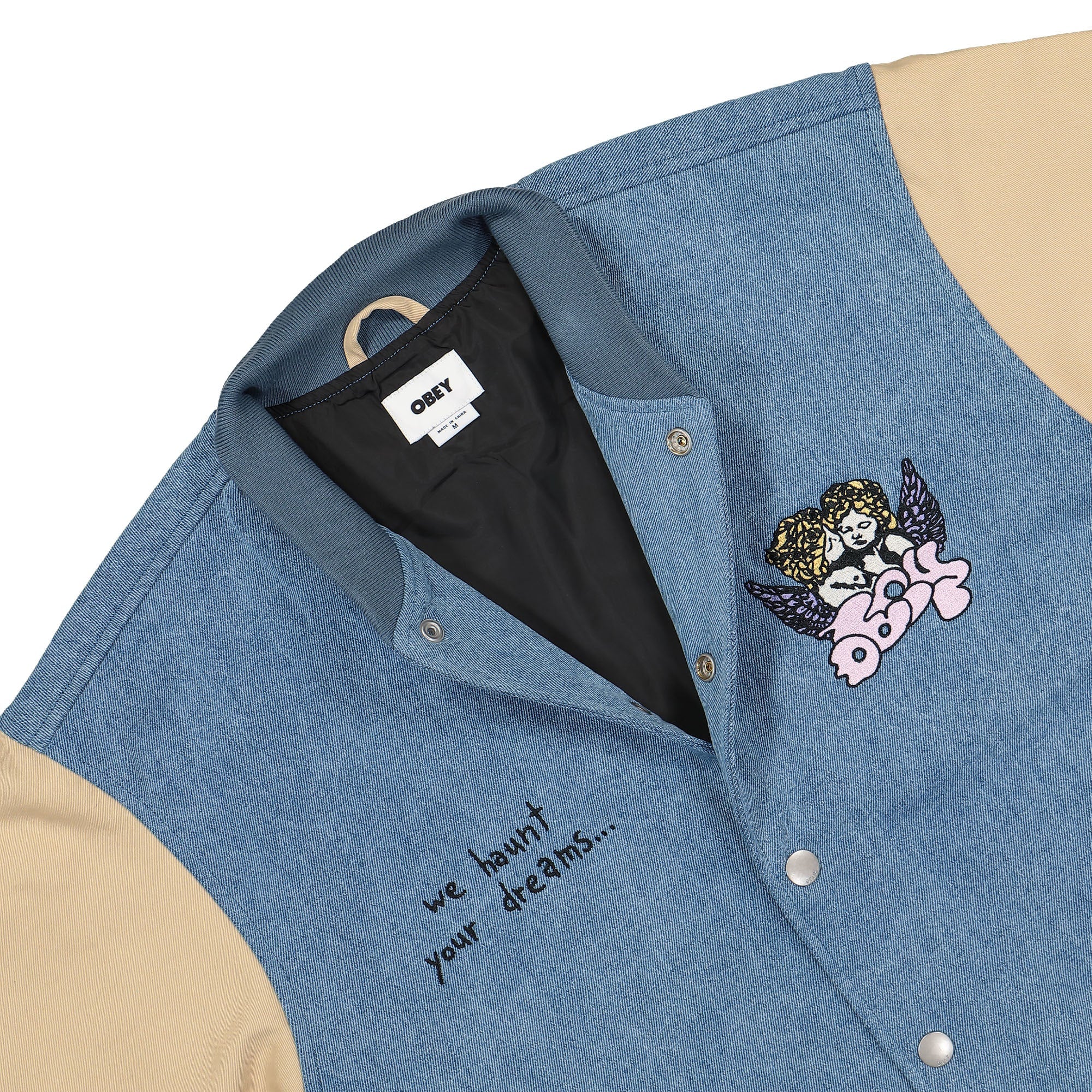 Care Denim Varsity Jacket - Image 2