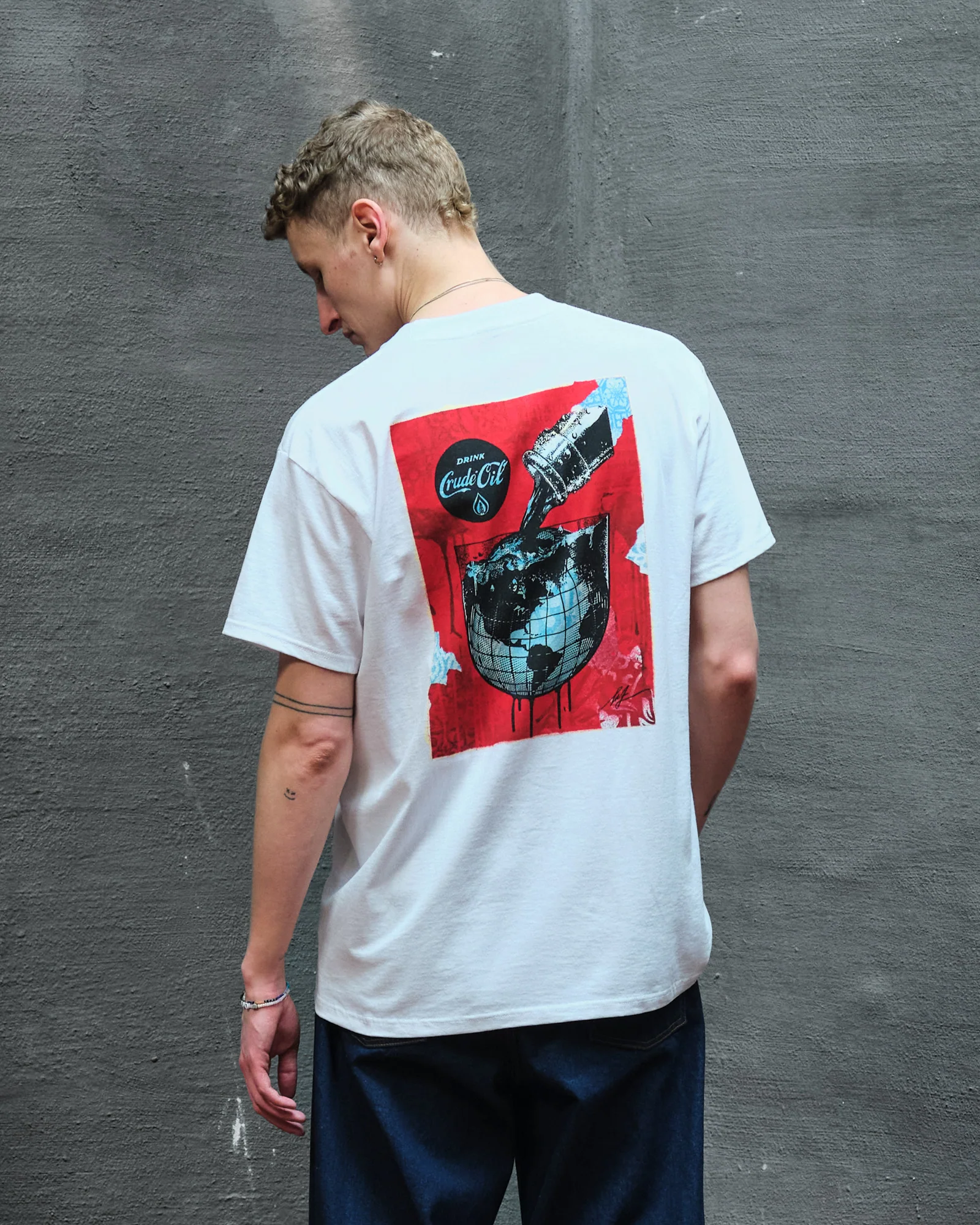 Drink Crude Oil Cup T-Shirt - Image 3