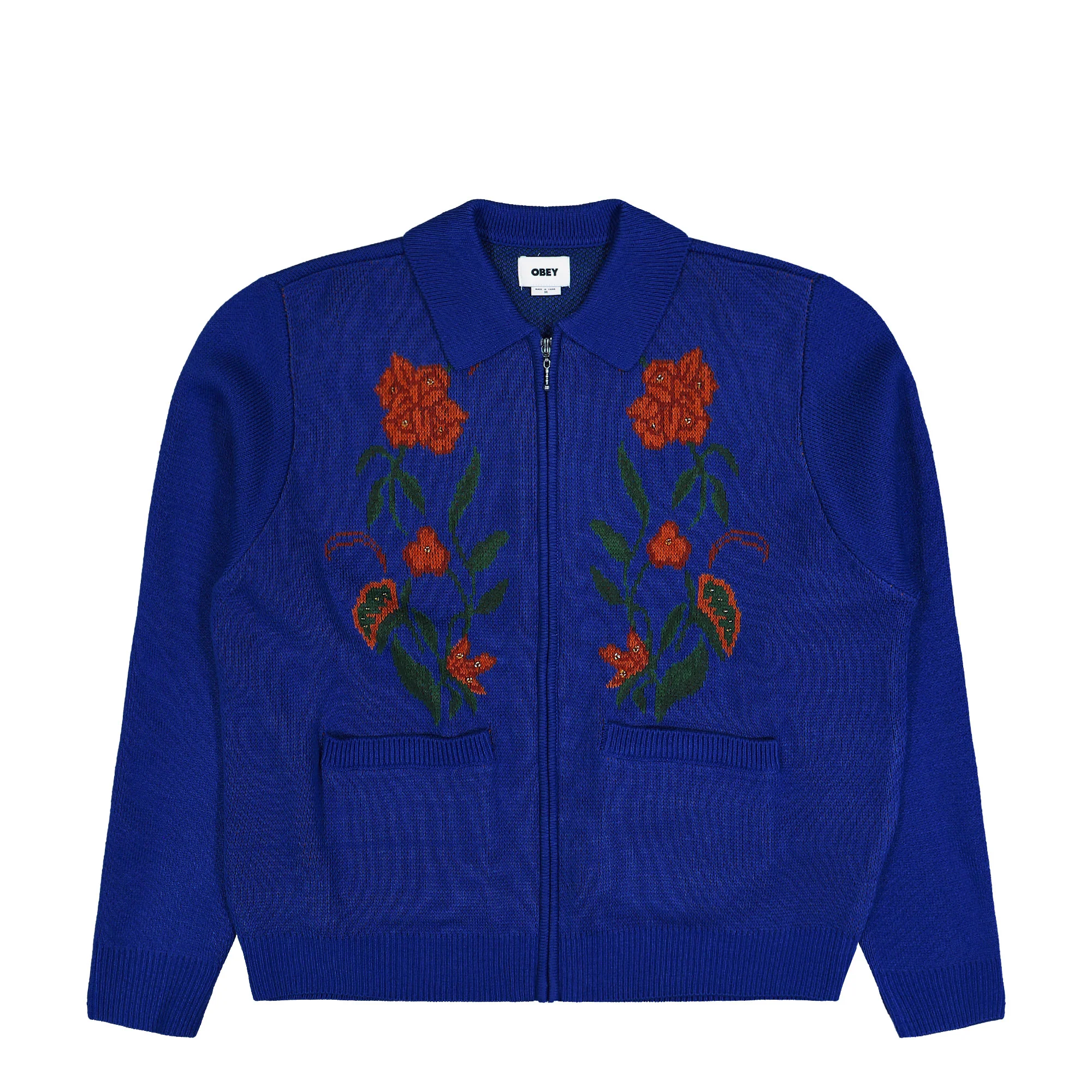 Floral Zip Cardigan