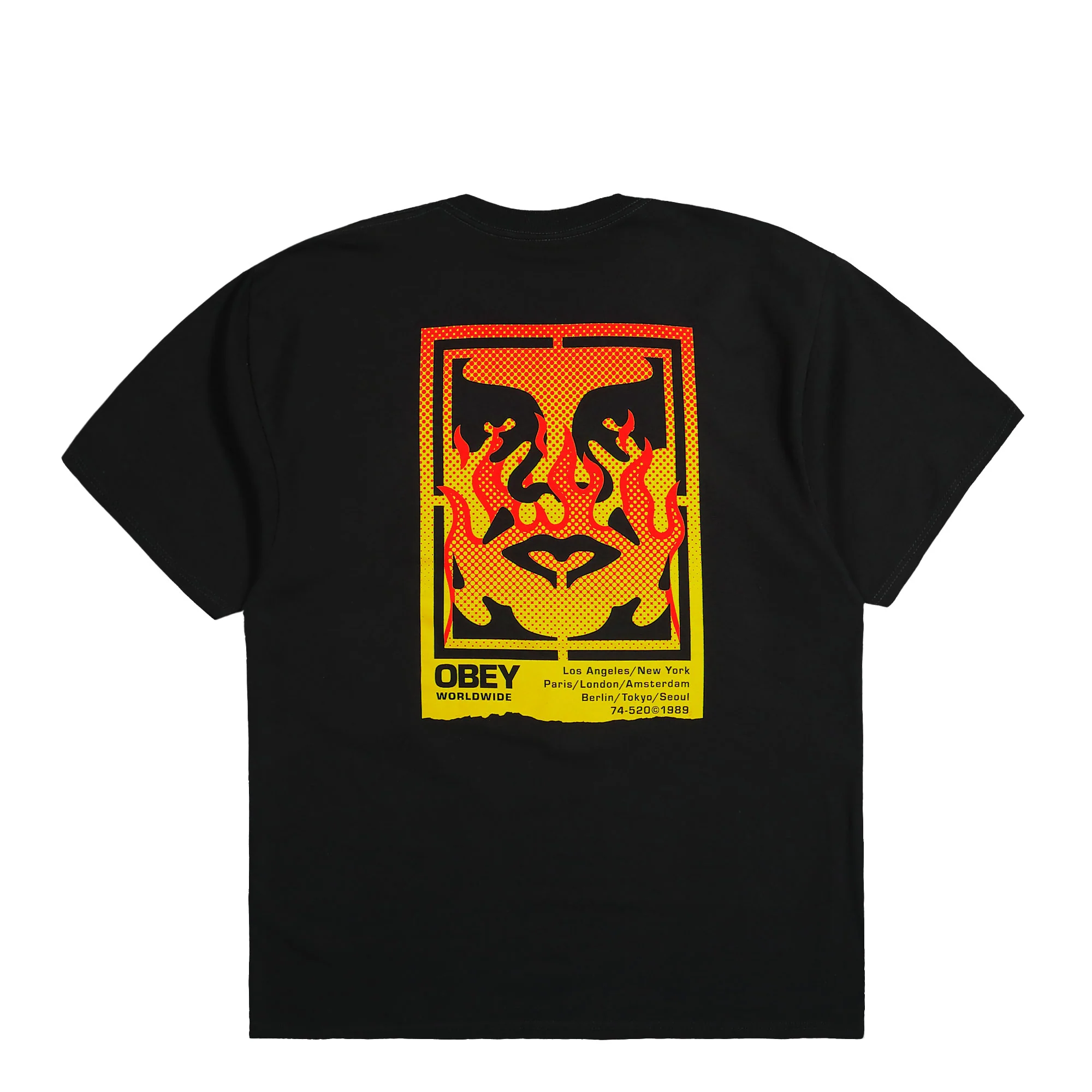 Icon Stencil Flame T-Shirt - Image 3