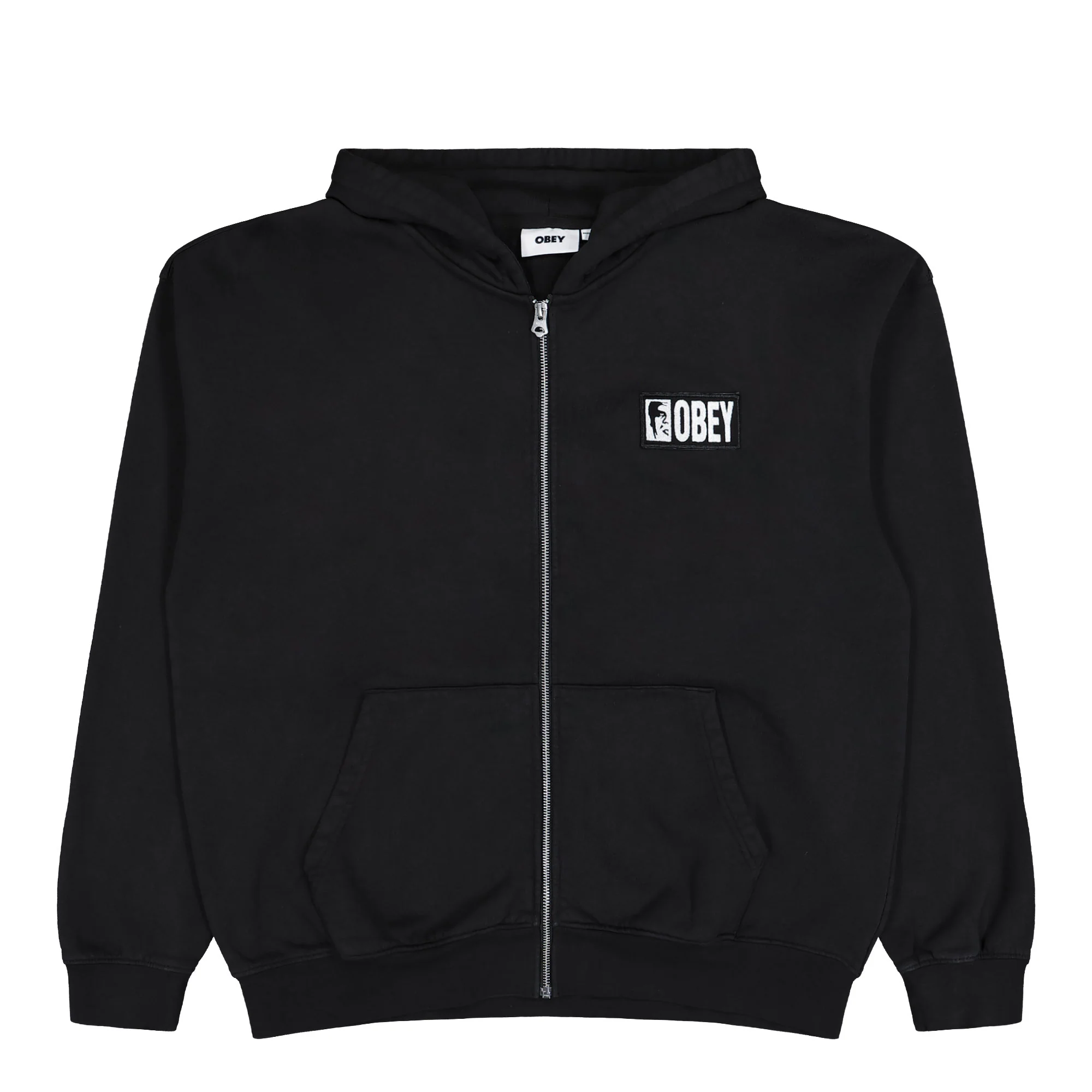 Margin Faded Zip Hood