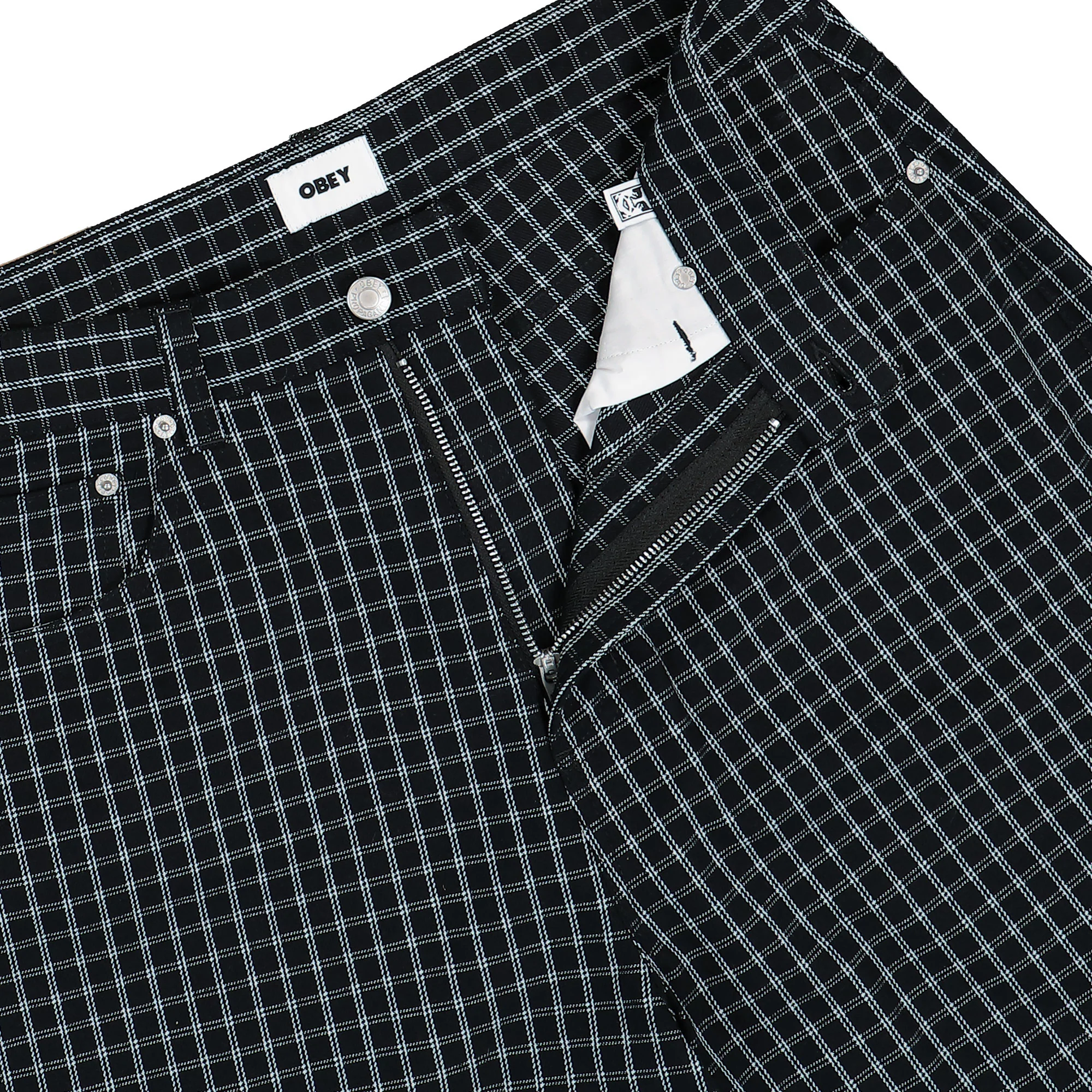 Plaid Baggy Denim Short - Image 4