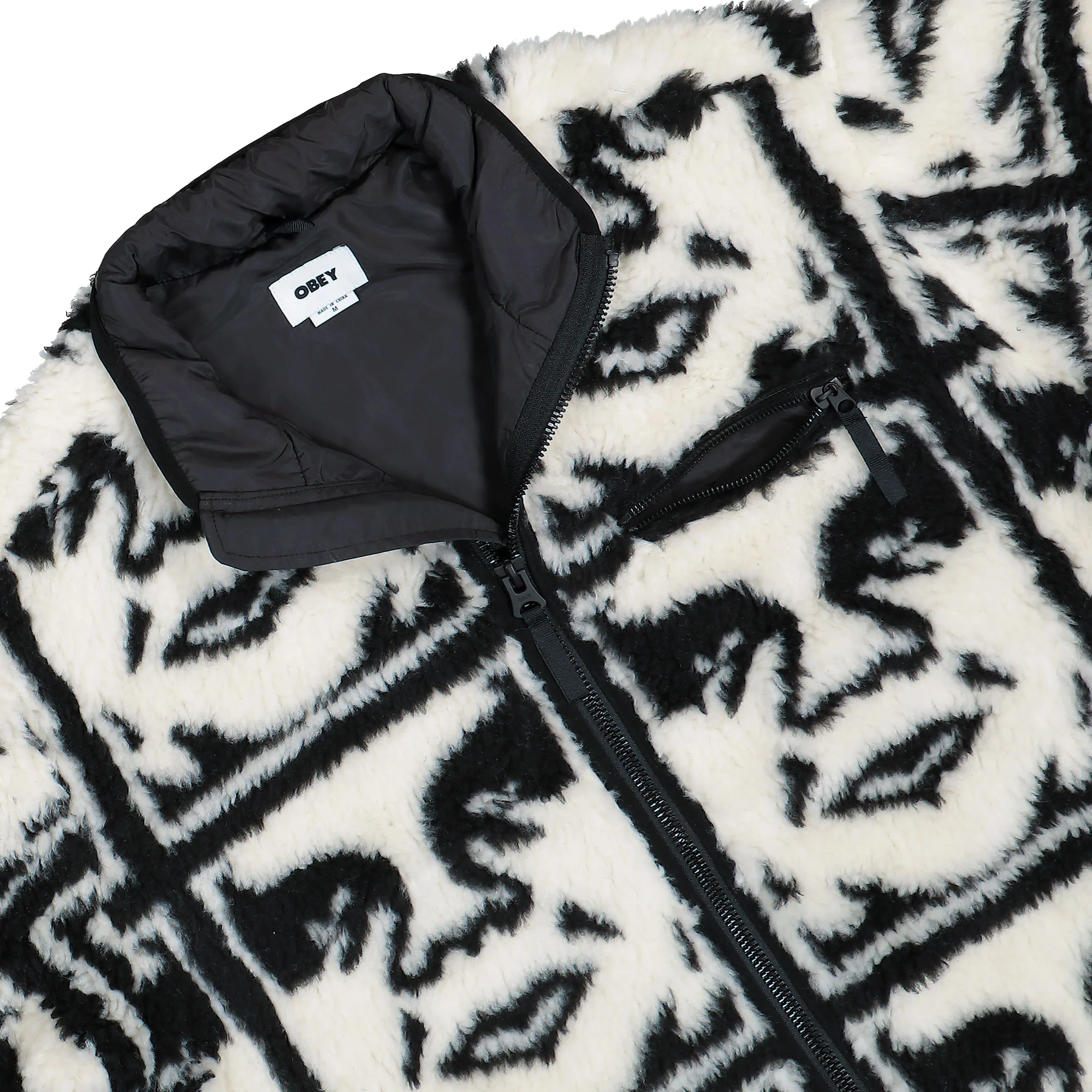 Repeated Icon Sherpa Jacket - Image 4