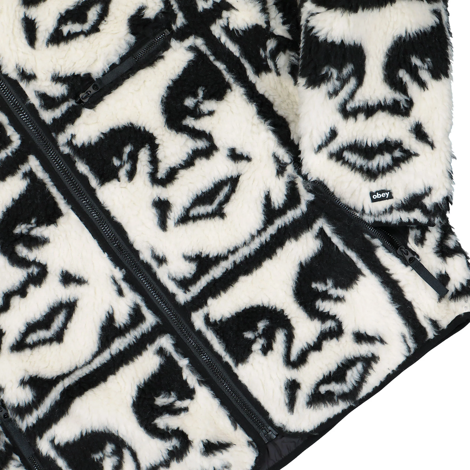 Repeated Icon Sherpa Jacket - Image 5
