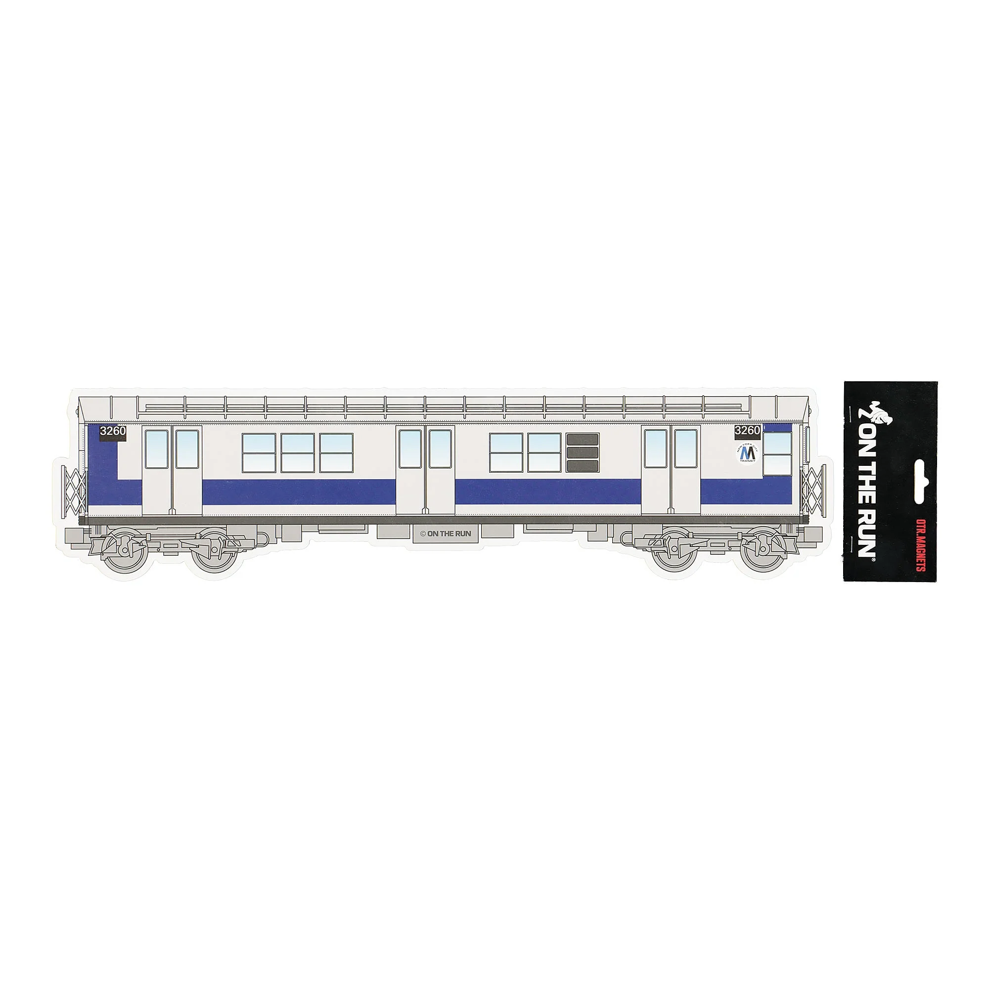 magnet new york subway xl silver