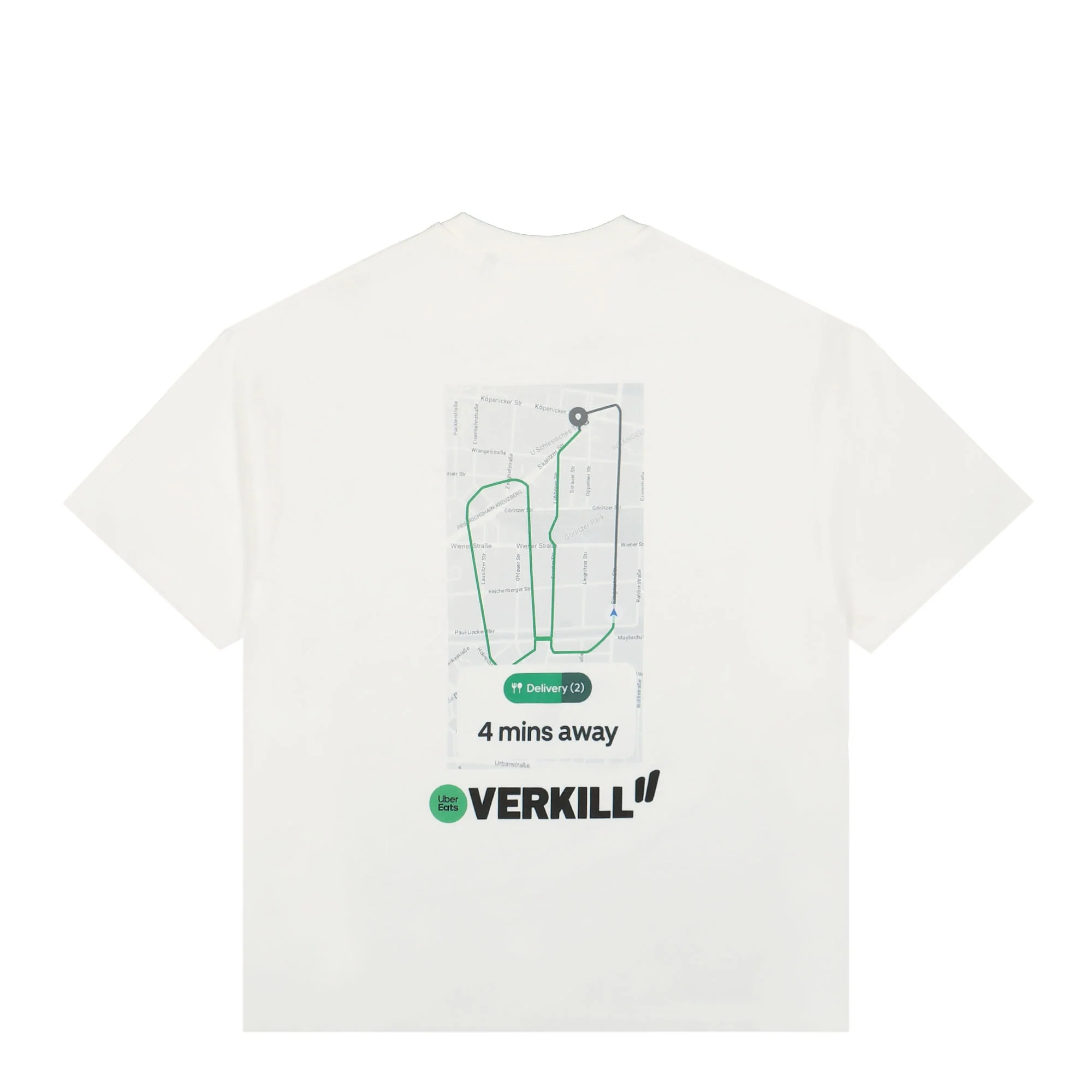 Uber Eats Delivery Map Tee - Image 3