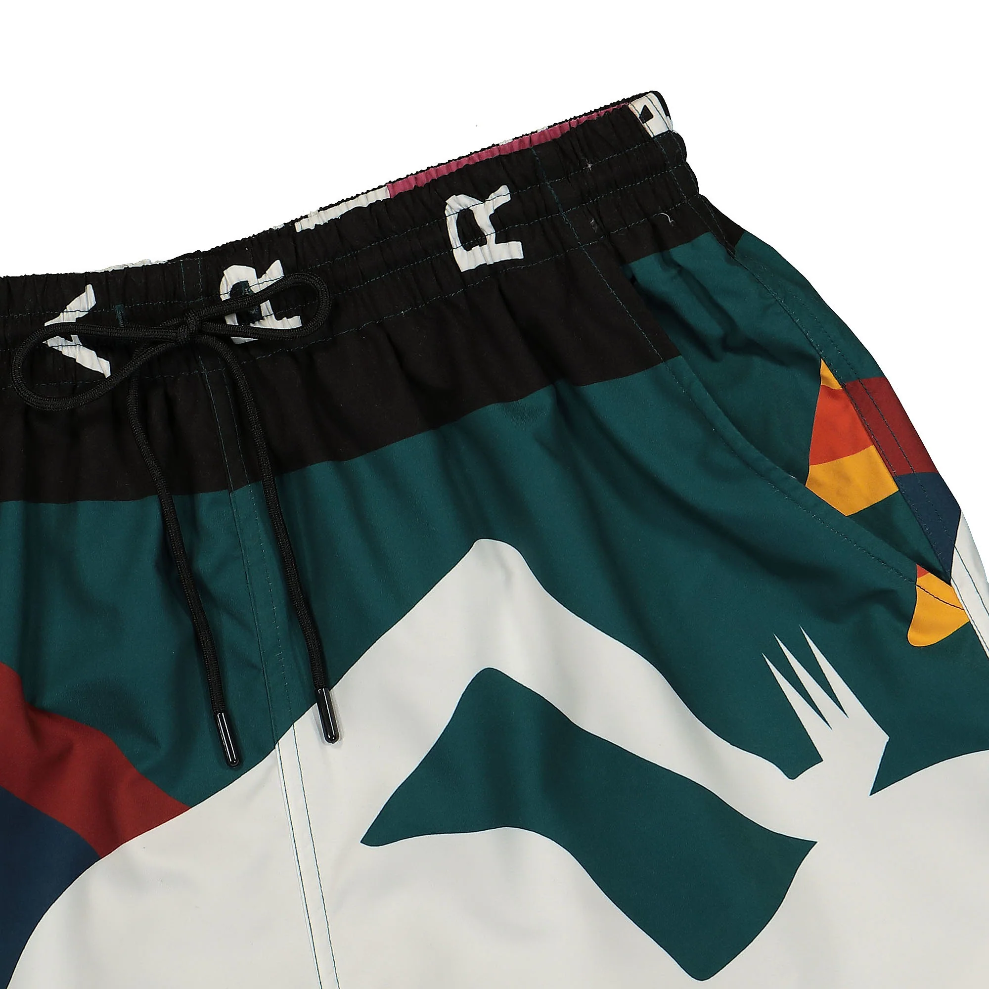 Beached In White Swim Shorts - Image 4
