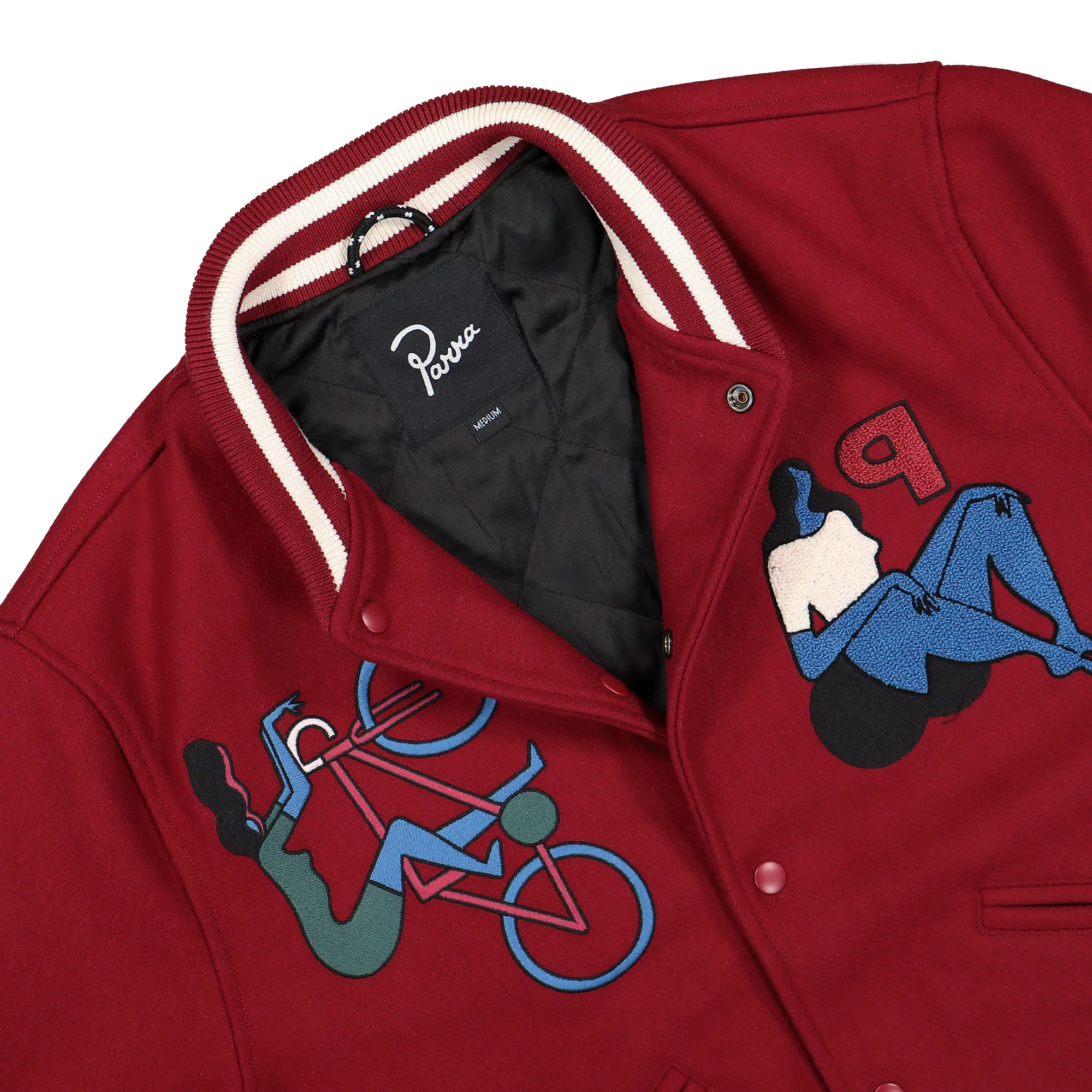 Run Sit & Bike Varsity Jacket - Image 2