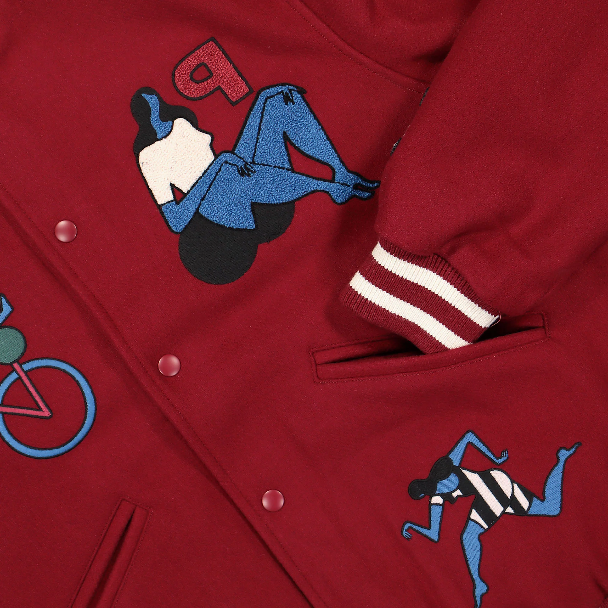 Run Sit & Bike Varsity Jacket - Image 4