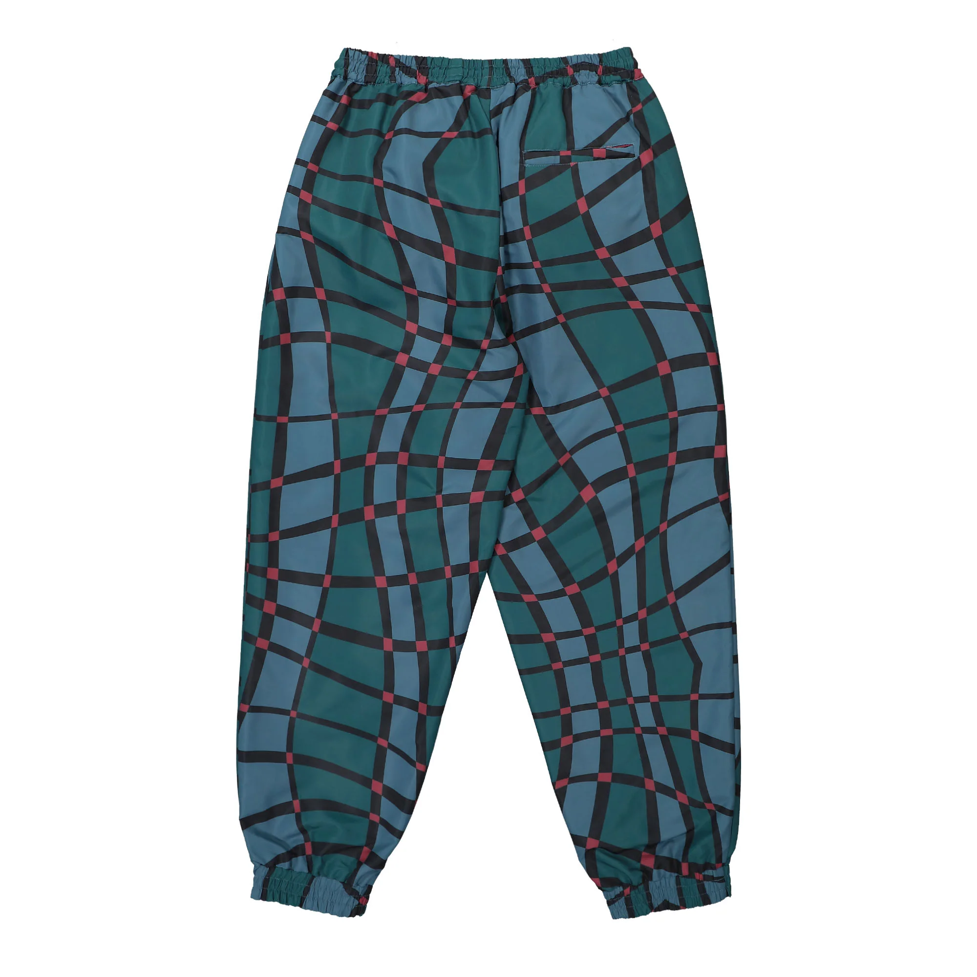 Squared Waves Pattern Track Pants - Image 2